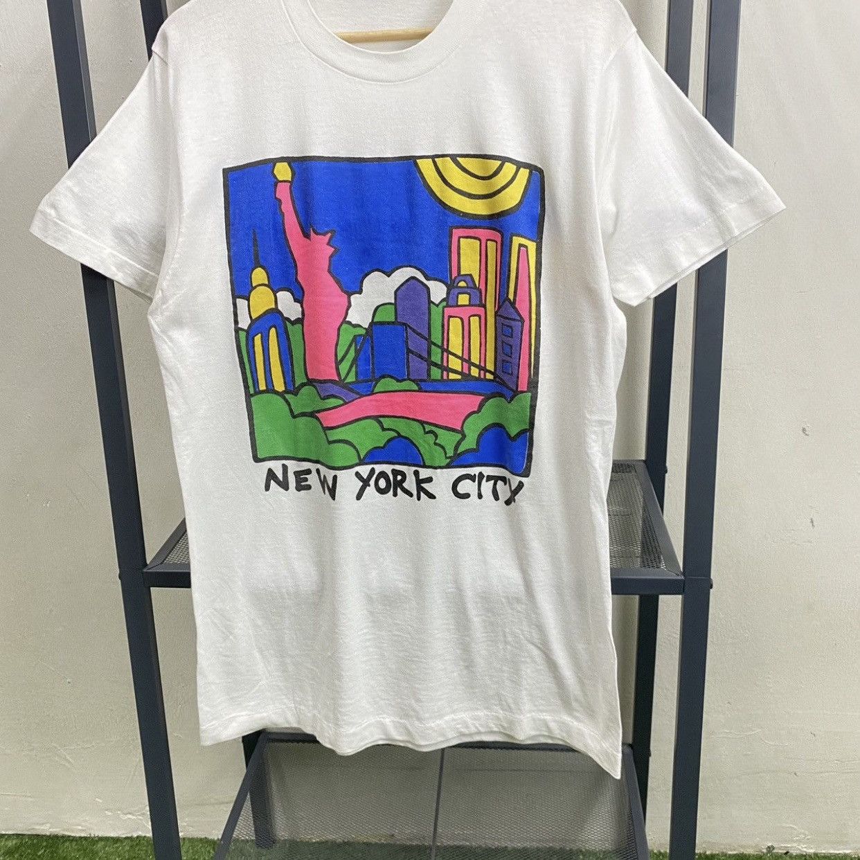 Vintage vintage 90's New York City graphic the statue of liberty tee Size US M / EU 48-50 / 2 - 4 Thumbnail