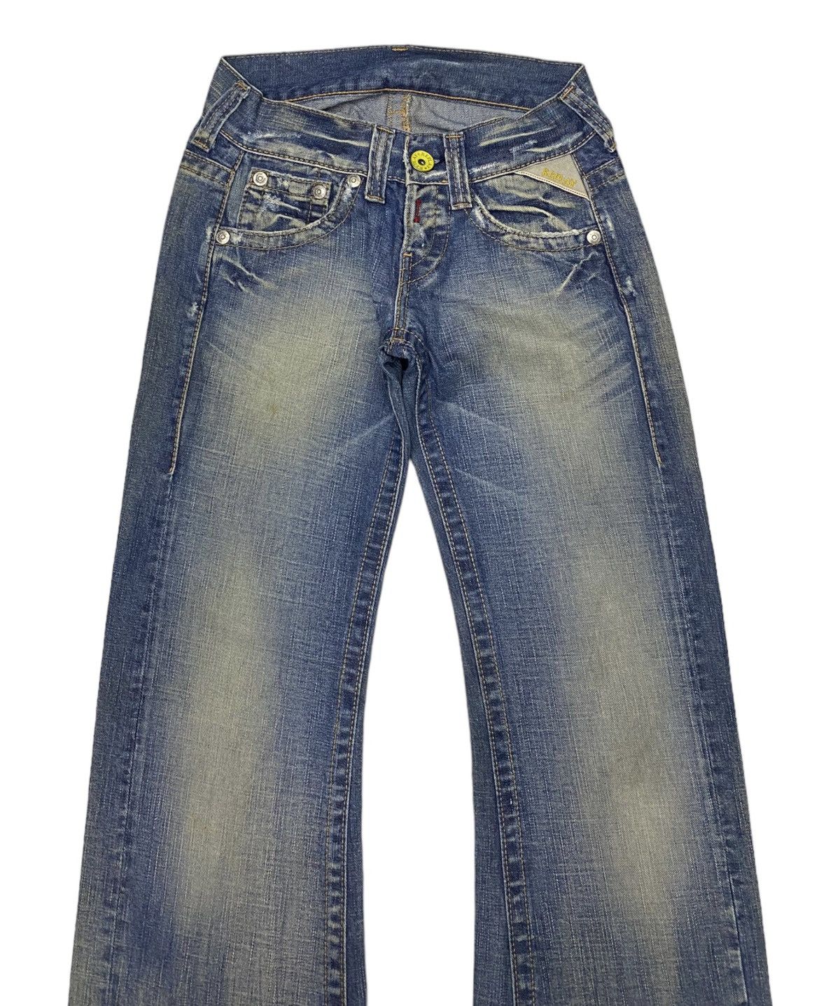If Six Was Nine 🔥FLARE JEANS DISTRESSED DENIM REPLAY ARCHIVE DENIM JEANS Size 27" / US 4 / IT 40 - 5 Thumbnail