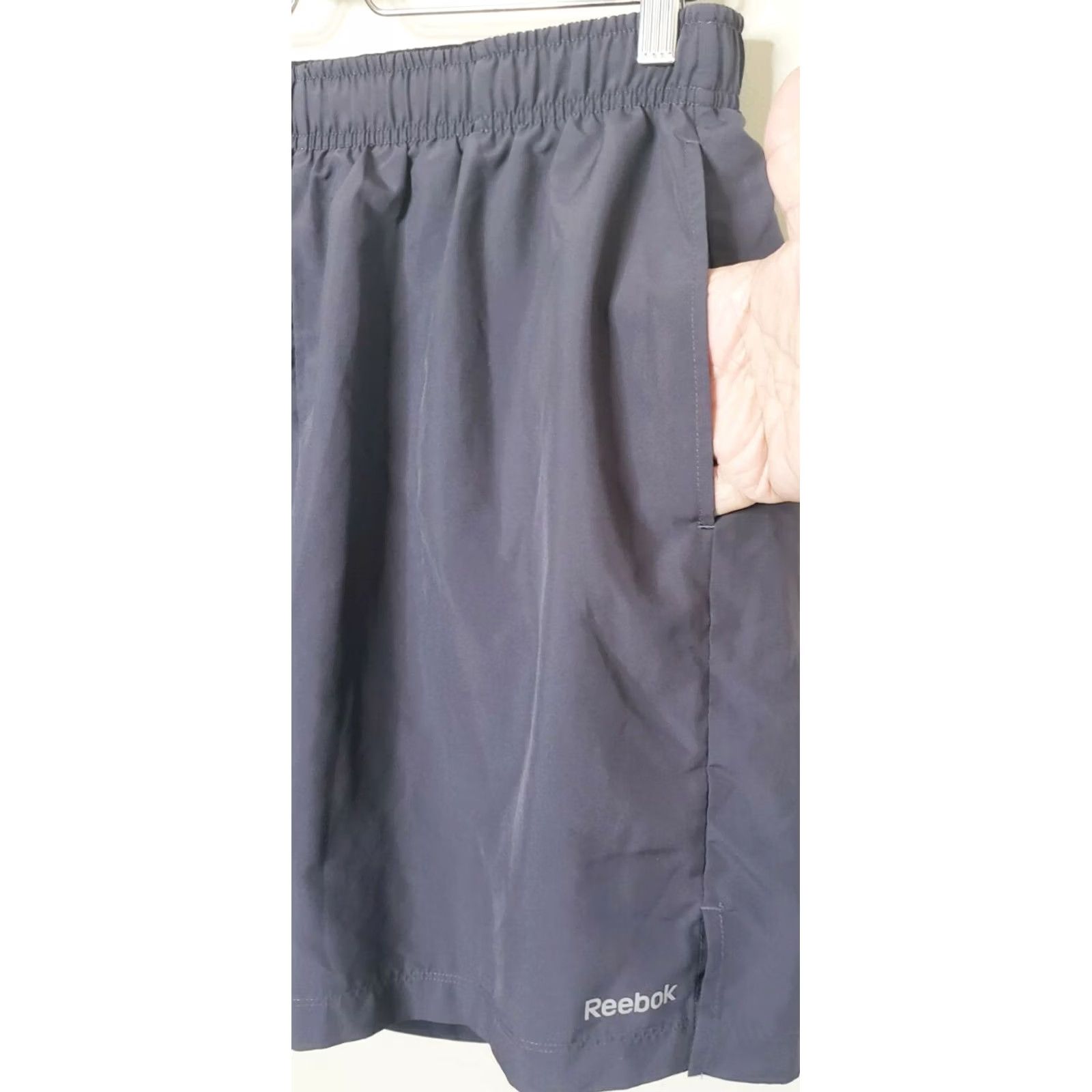 Reebok REEBOK Play Dry Athletic Workout Gym Shorts Men's M Gray Lined Leg Length Liner Size US 31 - 7 Thumbnail
