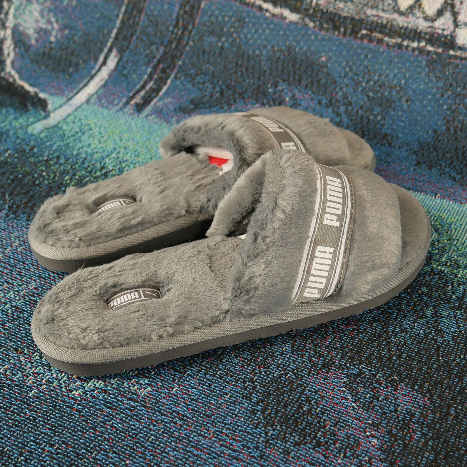 Puma furry slides us best sale