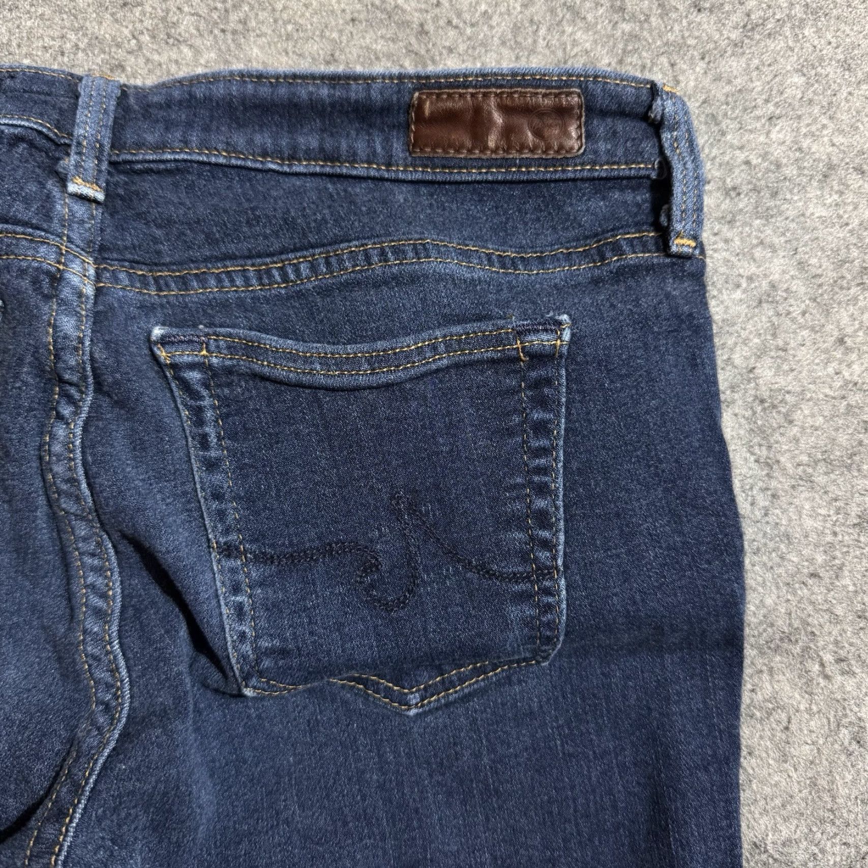 Vintage AG Adriano Goldschmied Legging Jeans Women 28R Super Skinny Stretch Chic 2010s Size 28" / US 6 / IT 42 - 3 Thumbnail