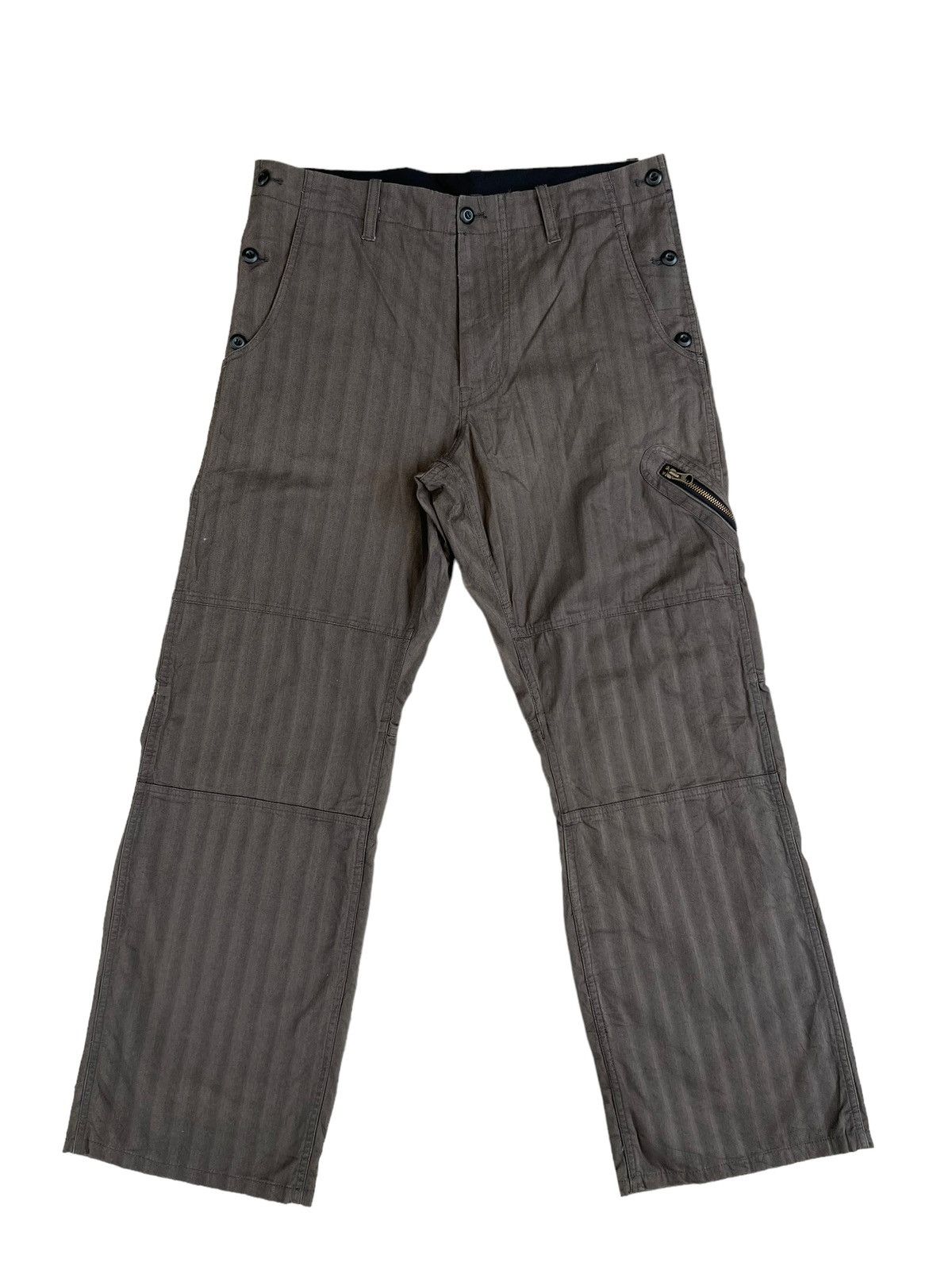 PPFM Vintage PPFM Loose Wide Leg HBT Striped Trouser Pant Size US 32 / EU 48 - 1 Thumbnail