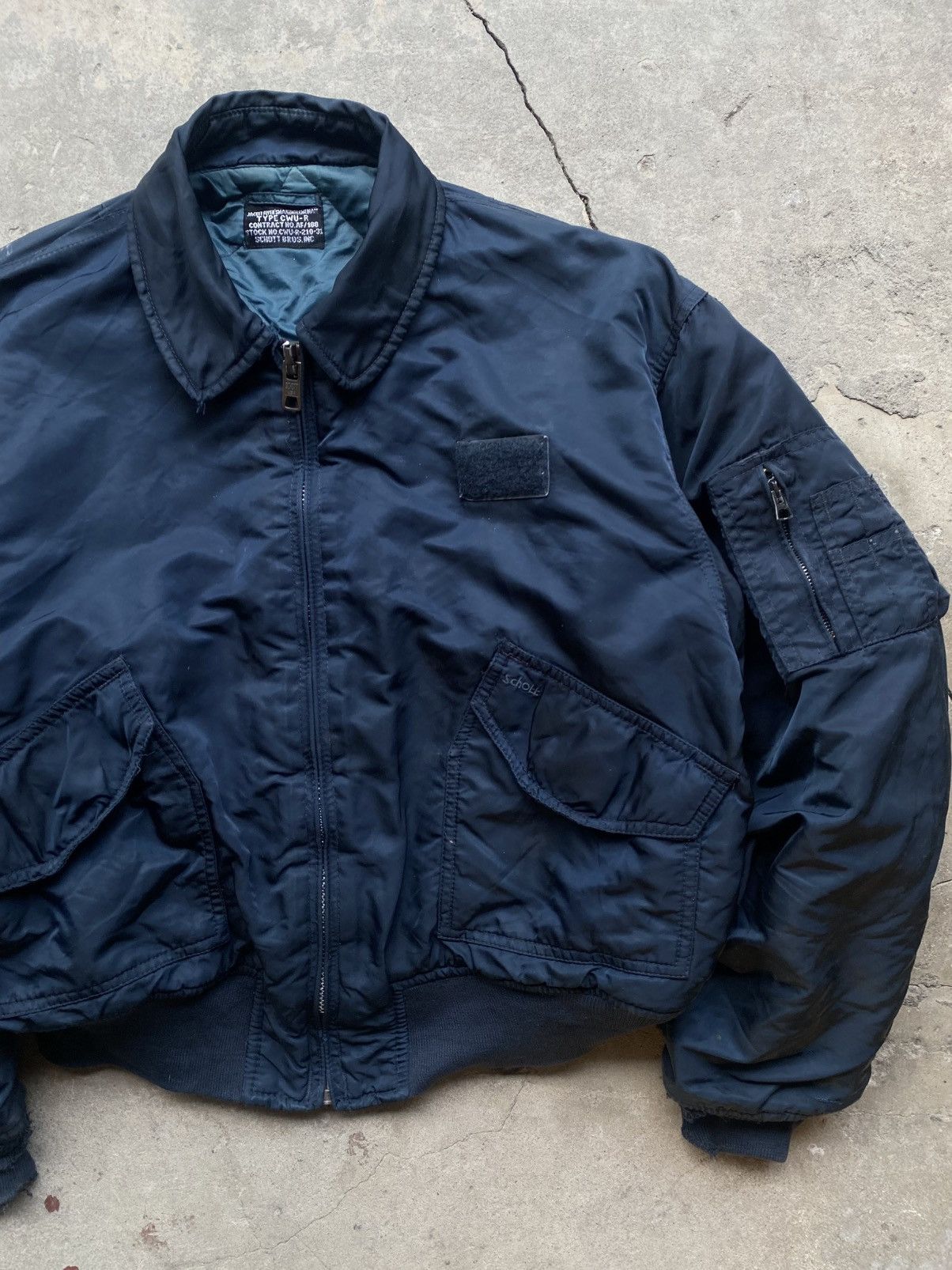 Alpha Industries SCHOTT CWU-R BOMBER MILITARY FLIGHT 🪖 Size US L / EU 52-54 / 3 - 4 Thumbnail