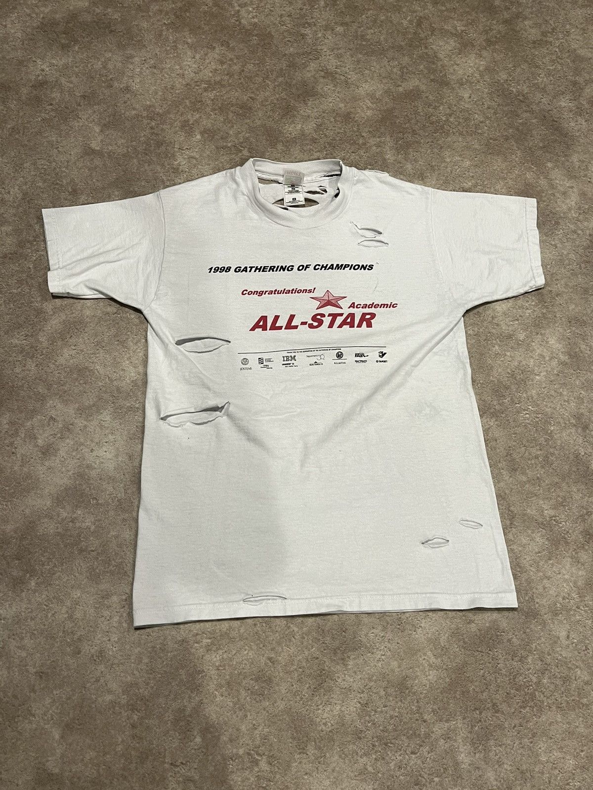 Vintage Thrashed Distressed 1998 All Stars Shirt Size US M / EU 48-50 / 2 - 3 Thumbnail