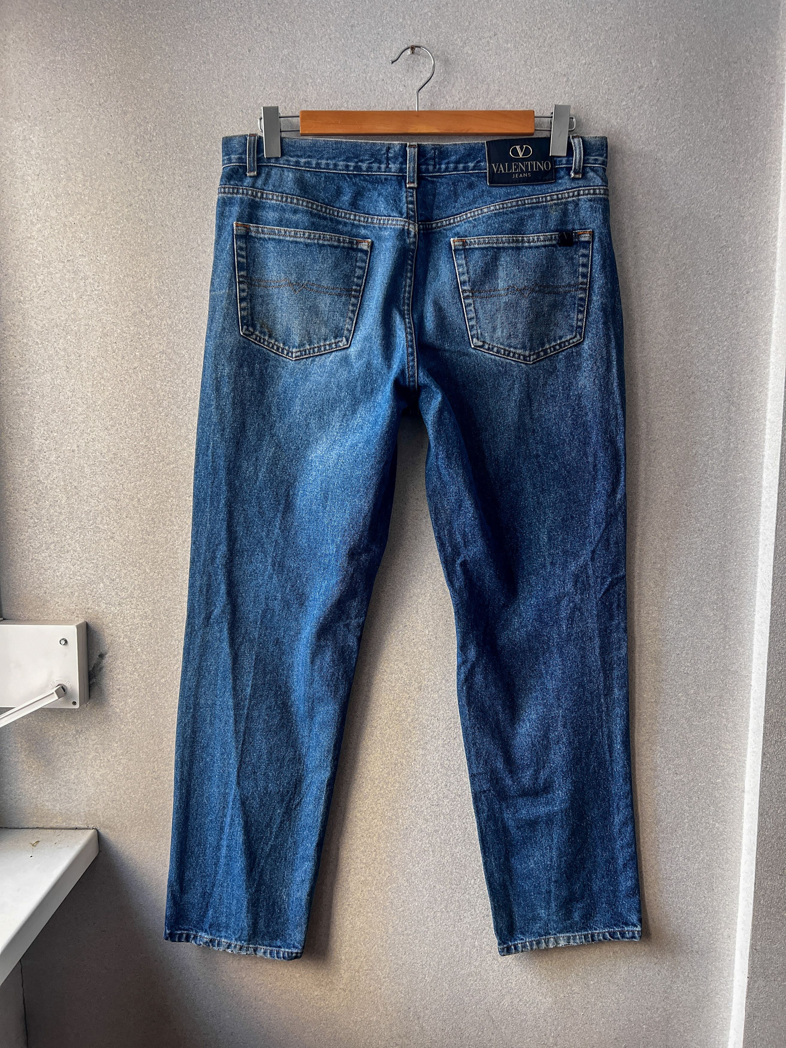 Jean × Valentino × Vintage VALENTINO Jeans Wash Blue Denim Vintage 90s Size US 38 / EU 54 - 6 Thumbnail