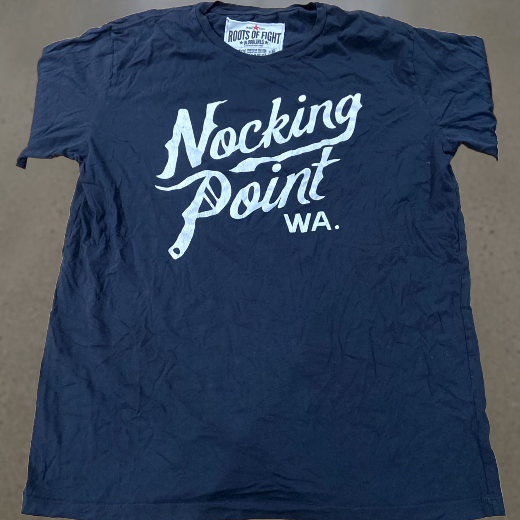 Roots Roots Of Fight X Nocking Point WA Wine Shirt Collaboration Black Tee Size XXL Men T-Shirt Black WA Wine Collaboration Mens 2XL Size US XXL / EU 58 / 5 - 1 Thumbnail