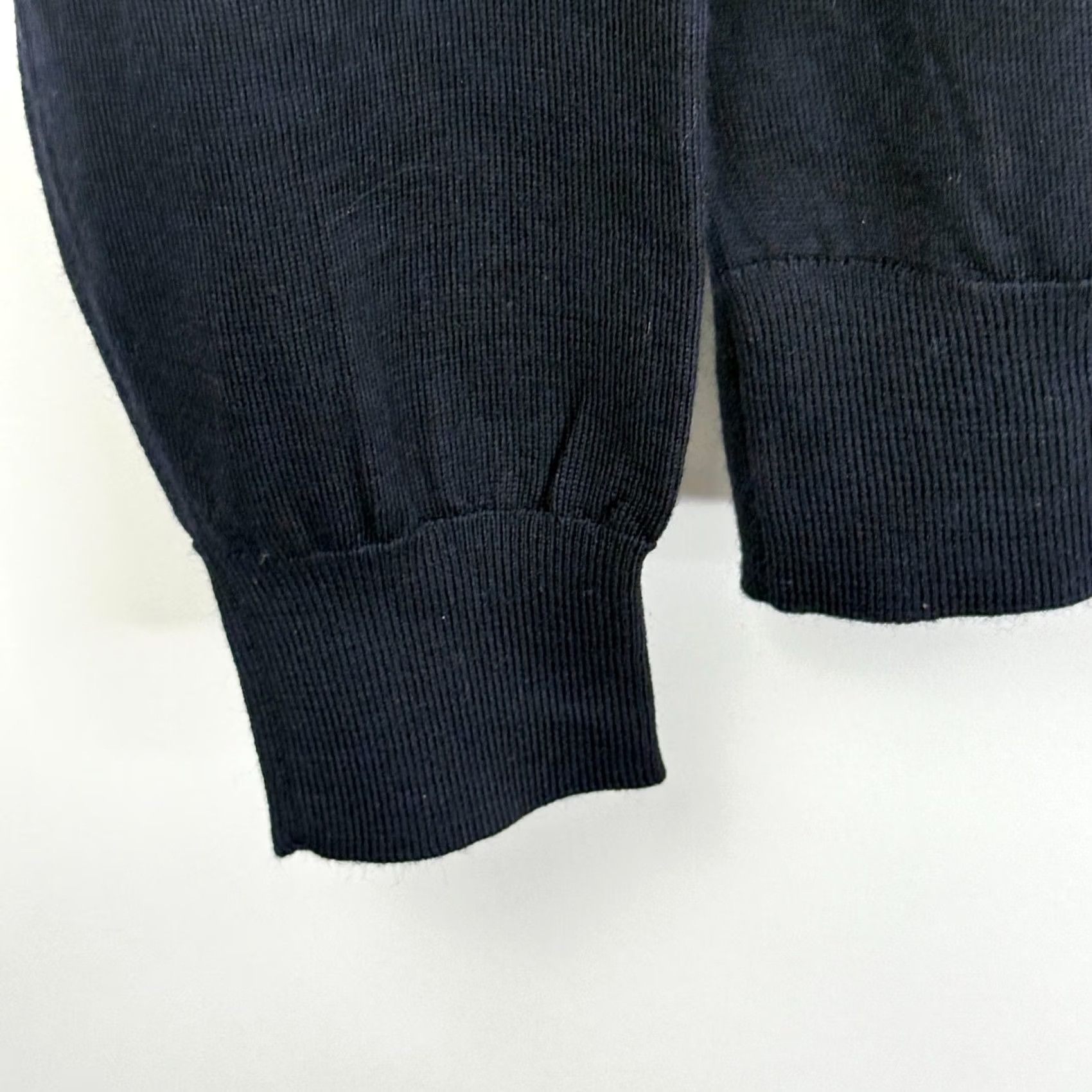 Suitsupply Suitsupply Merino Wool Turtleneck Sweater Mens Large Navy Lightweight Pullover Knit Regular Long Sleeve Size US L / EU 52-54 / 3 - 3 Thumbnail