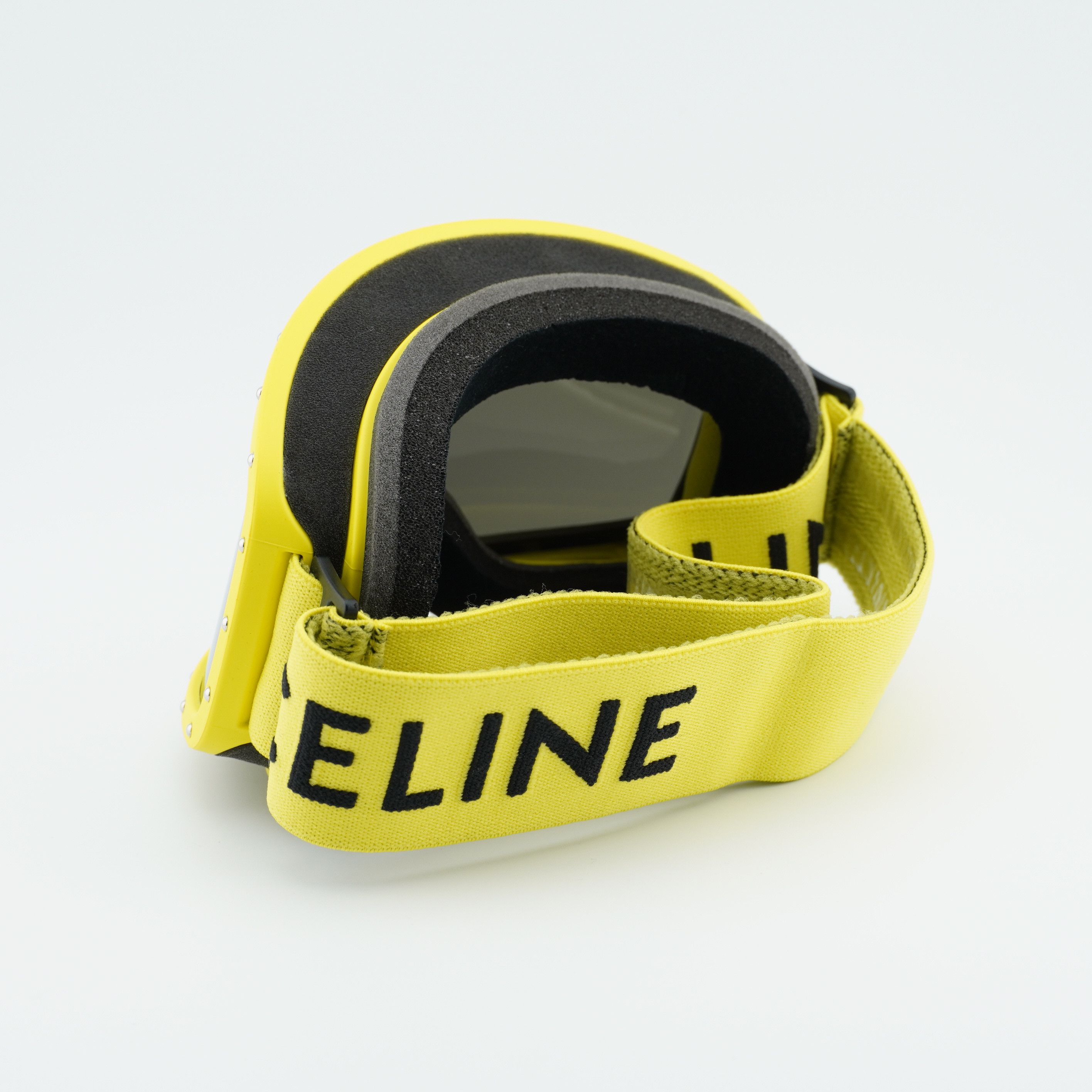 Celine Celine CL40196U 40C Yellow Shield Frame, Grey Mirror Lenses Size ONE SIZE - 3 Thumbnail