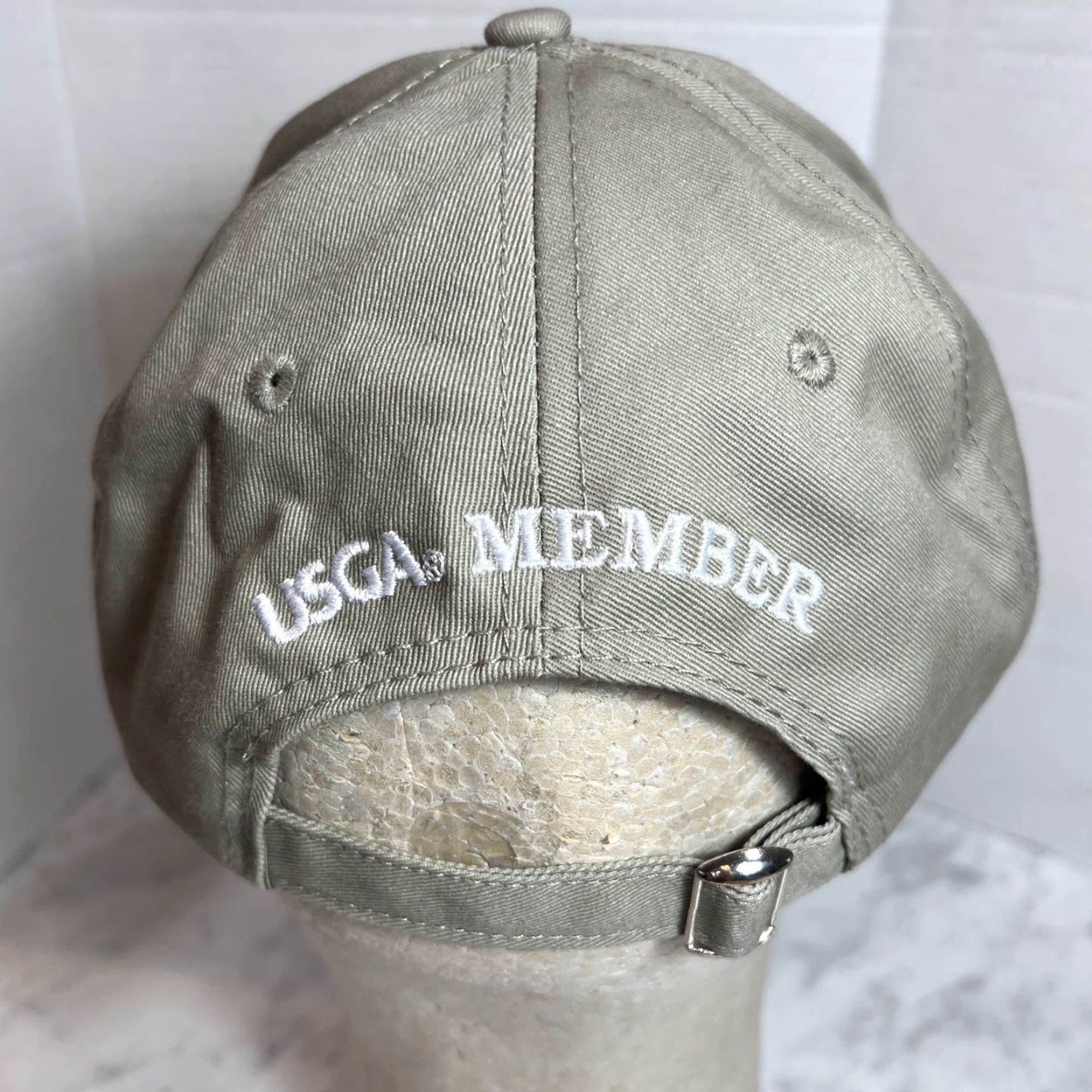 Vintage USGA Hat Baseball Cap Adjustable Khaki Merion Golf Club US Open 113th Championship USGA Member Unisex Adult Size ONE SIZE - 4 Thumbnail