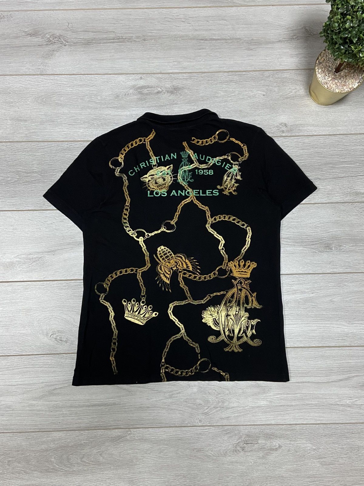 Ed Hardy Ed Hardy big print 🇺🇸 USA vintage big logo polo shirt Size US M / EU 48-50 / 2 - 7 Thumbnail
