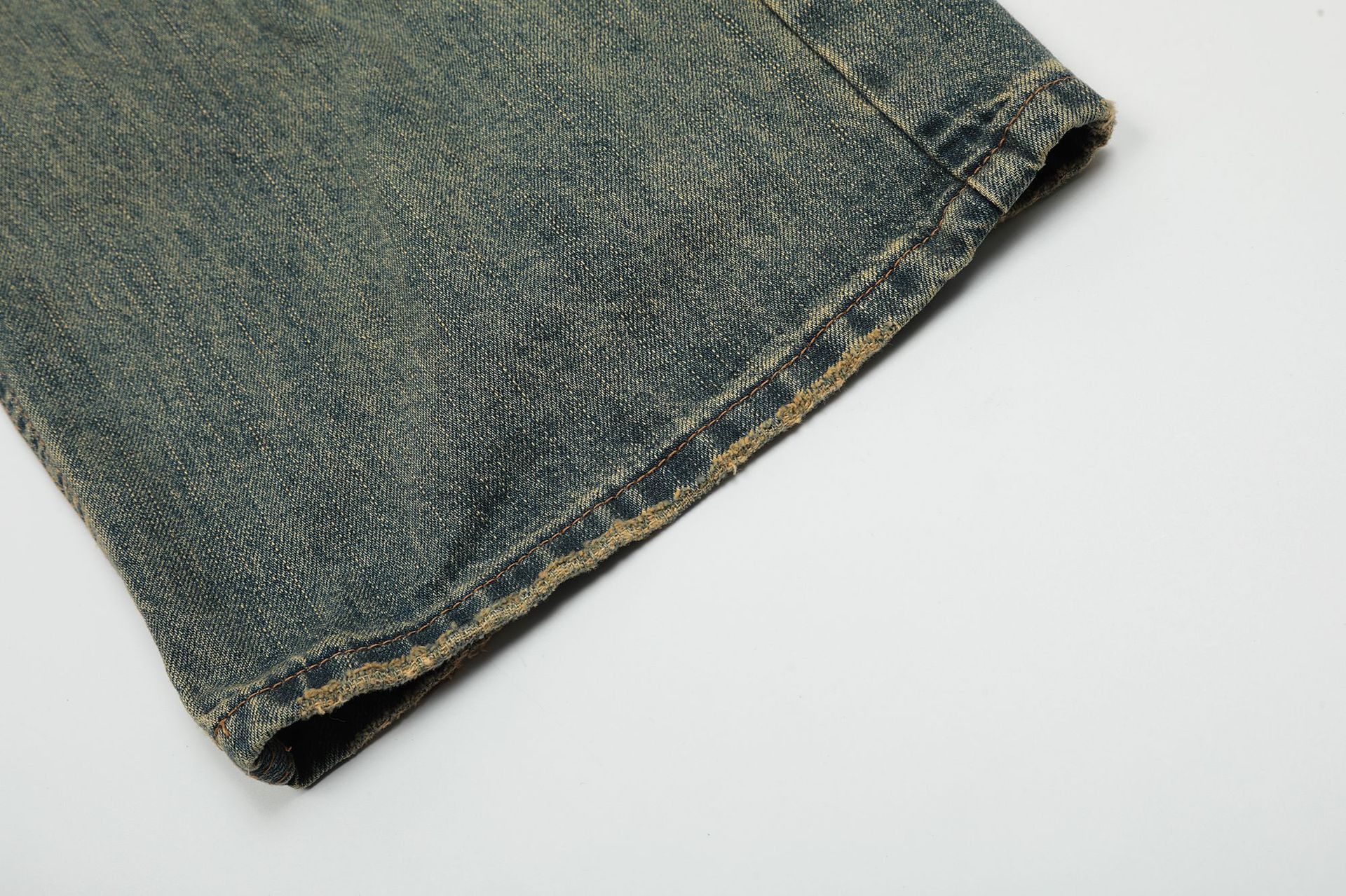 Japanese Brand × Jean High street washed distressed loose straight vintage jeans Size US 32 / EU 48 - 6 Thumbnail