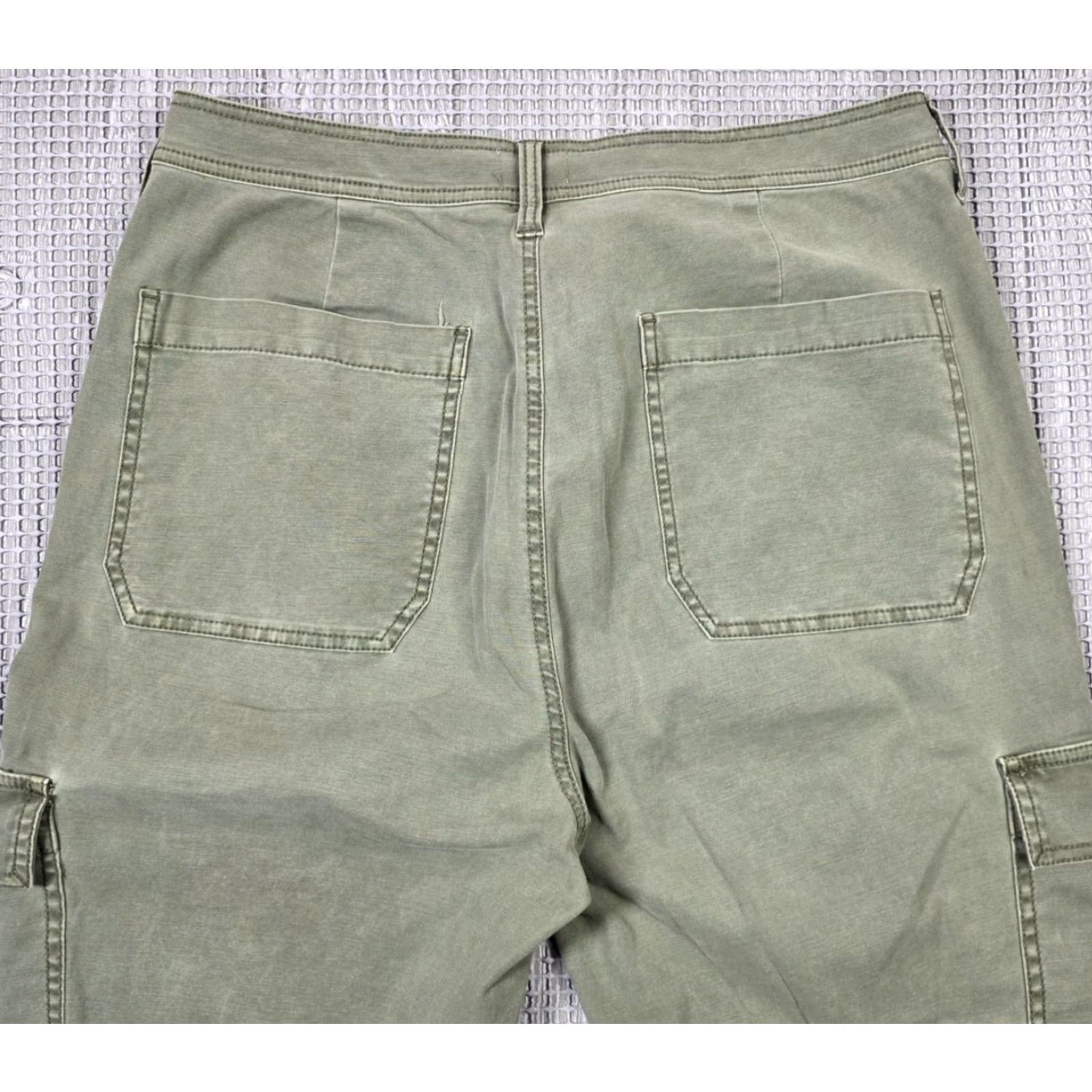 J.Crew J.CREW Cargo Pants Womens Tapered Relaxed Fit Army Green 34x29 31 Tall Ankle Size 24" / US 00 / IT 34 - 5 Thumbnail