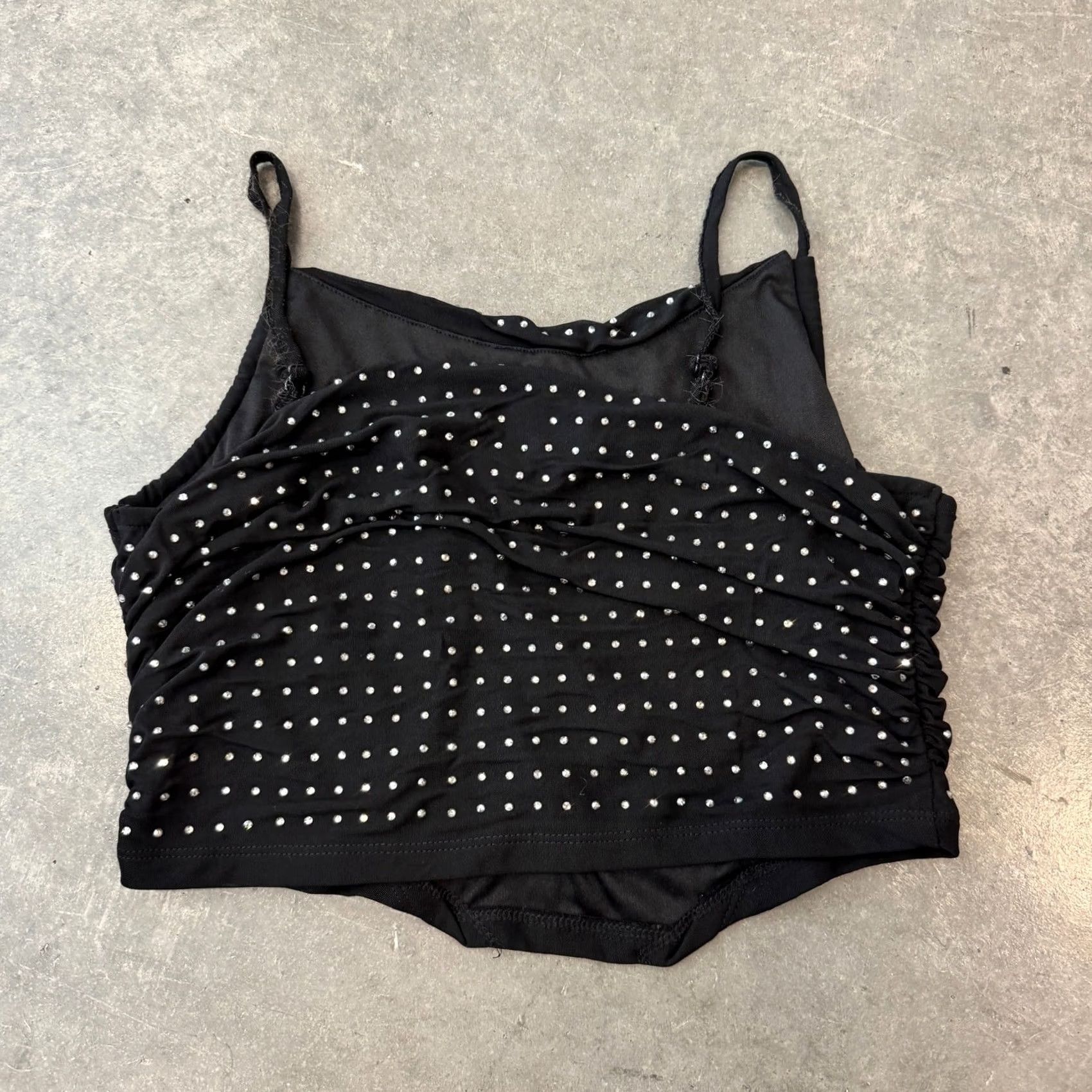 Asos VINTAGE ASOS Design Tank Top Cami Cropped US 10 / M Black Womens Tank Top Girls? Size L / US 10 / IT 46 - 3 Thumbnail
