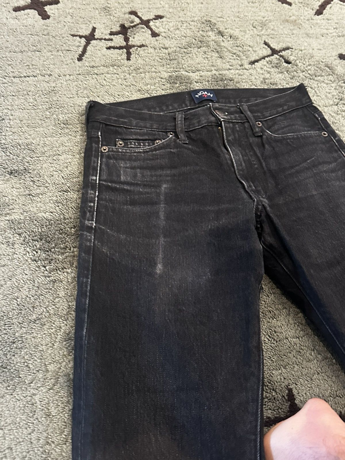 Noah Black Faded Noah Denim Pants “Perfectly worn in” Size US 28 / EU 44 - 6 Thumbnail