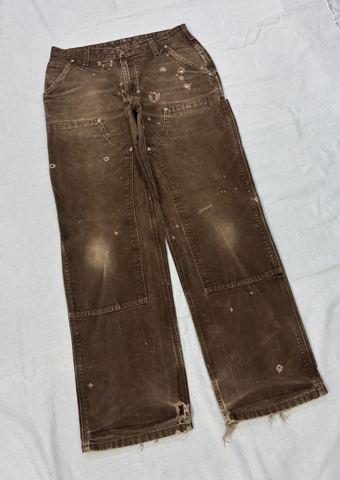 Carhartt Carhartt WB136 DKB Double knee denim Size 32" / US 10 / IT 46 - 9 Thumbnail