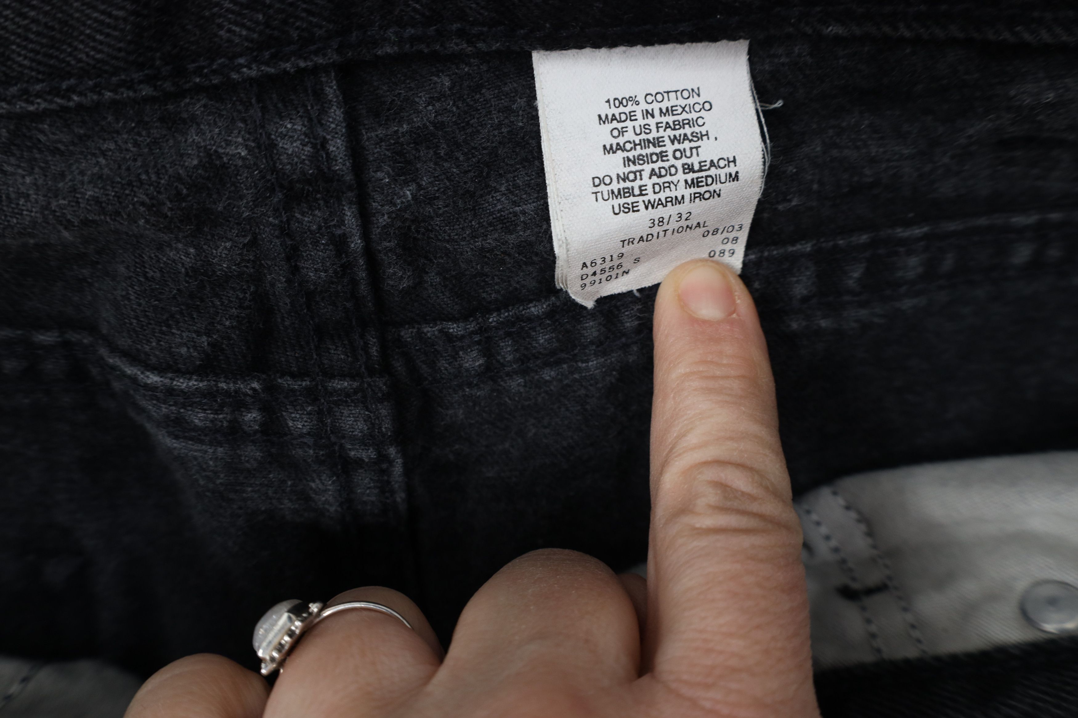 Harley Davidson Vintage Y2K 2003 Harley Davidson Motorcycle Denim Jeans Size US 38 / EU 54 - 8 Thumbnail