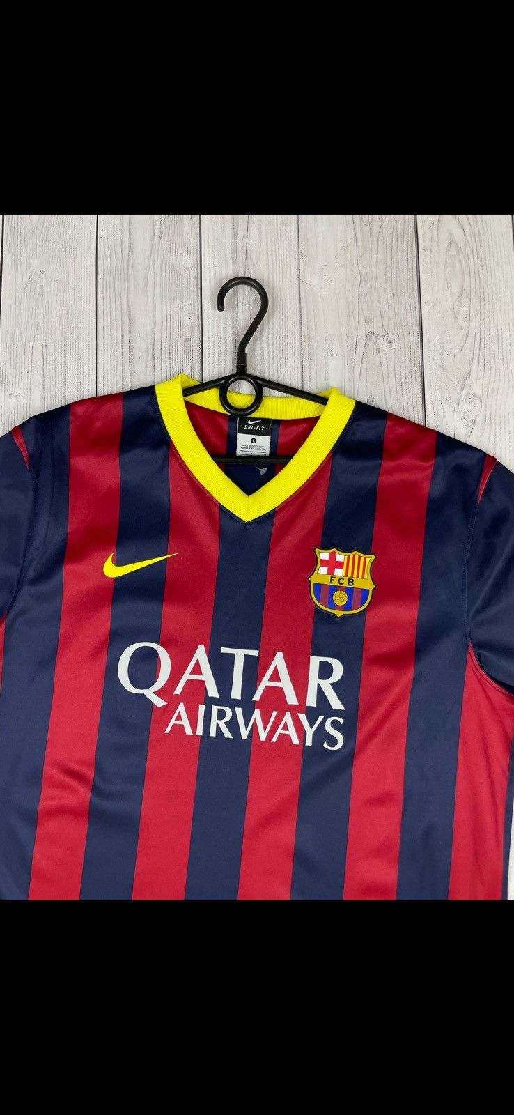 Nike Vintage nike Barcelona soccer jersey size L striped Size US L / EU 52-54 / 3 - 2 Thumbnail