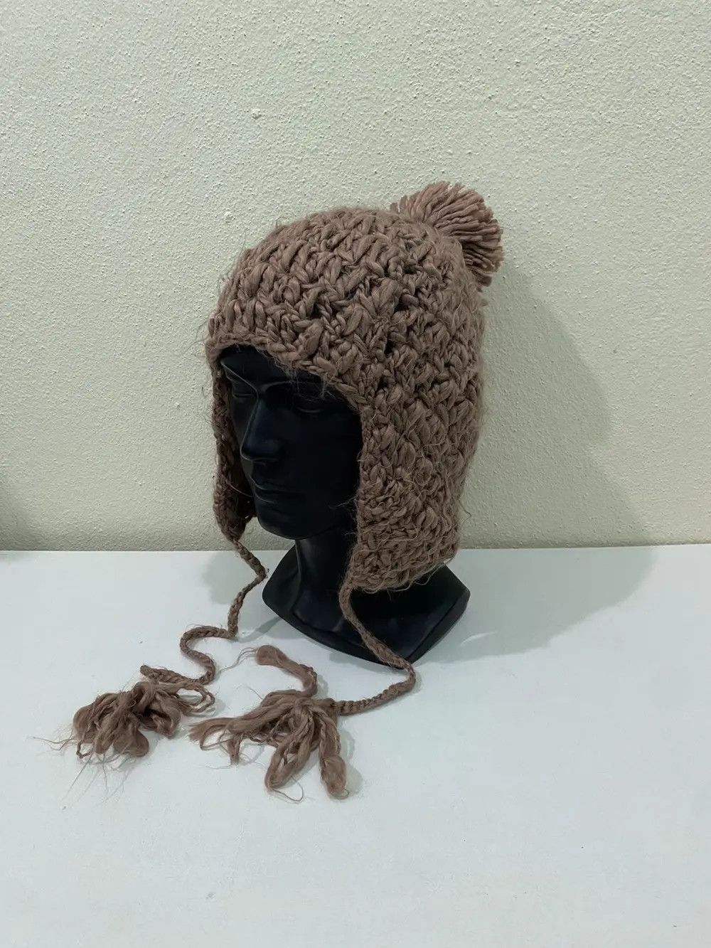 Japanese Brand Japanese Brand Knit Earflap Beanie Hat Size ONE SIZE - 3 Thumbnail