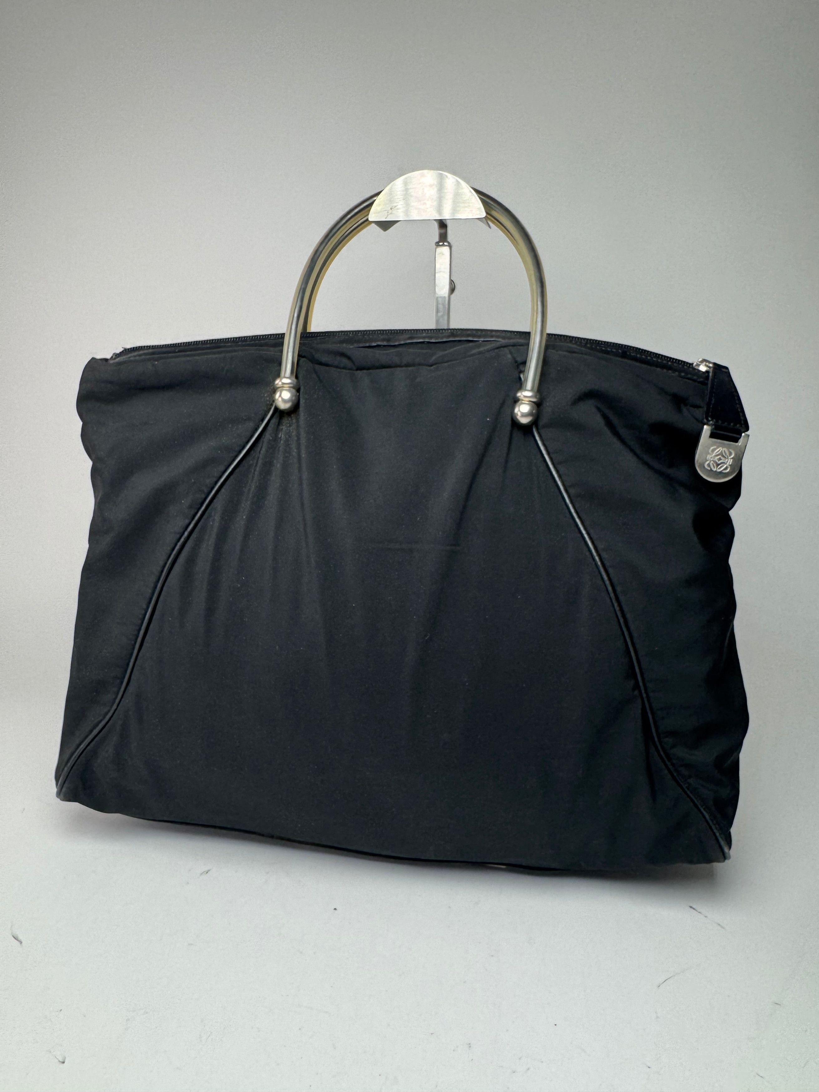 Loewe Vintage Madrid Canvas Handbag Black Size ONE SIZE - 1 Thumbnail