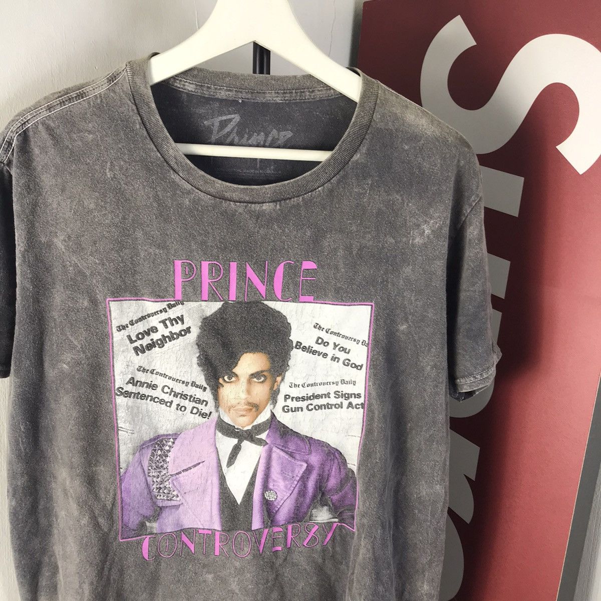 Band Tees × Prince × Vintage Prince Controversy acidwash Tour 2004 Ever T-Shirt Size US L / EU 52-54 / 3 - 3 Thumbnail