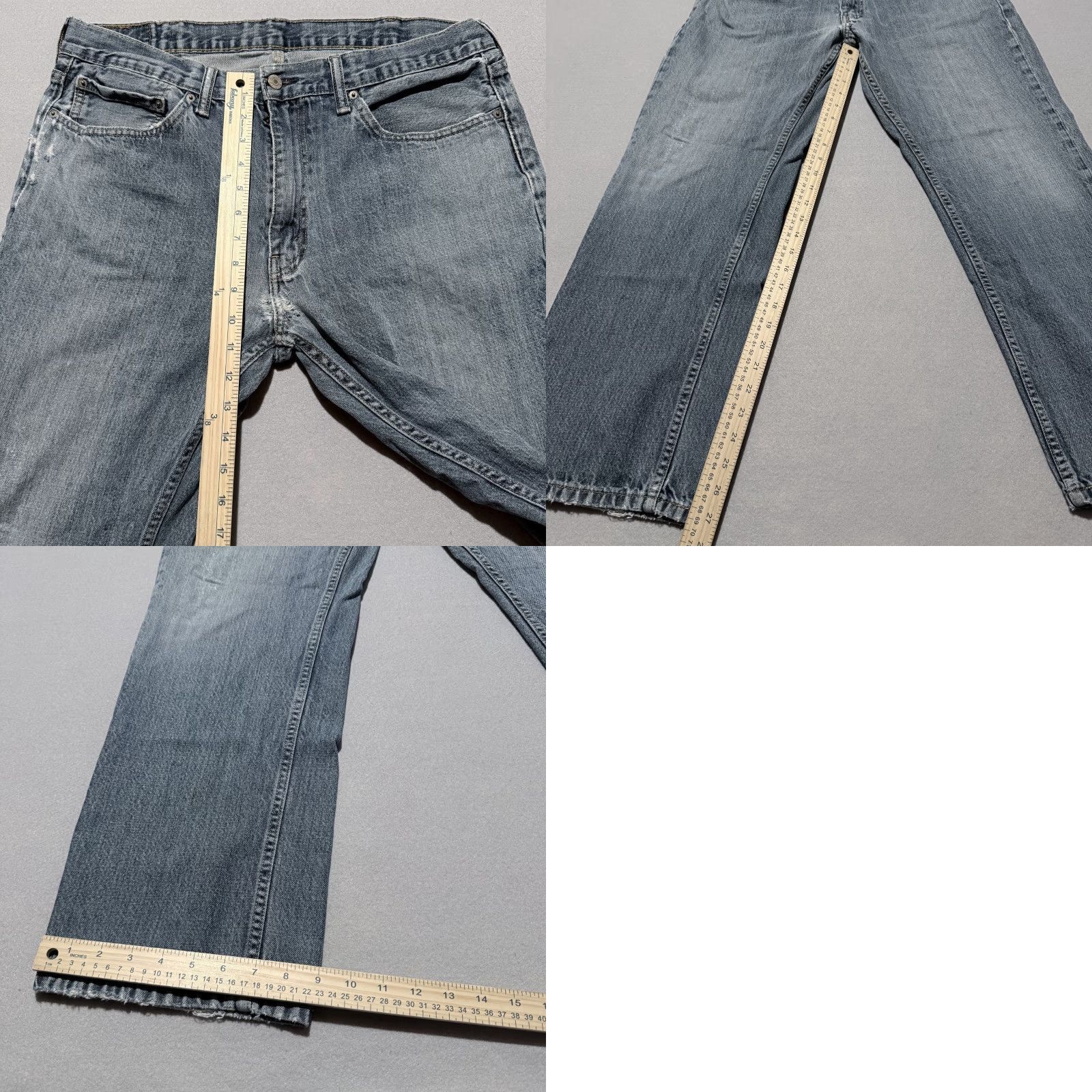 Levi's Levi's 559 Jeans Men's Mid Blue Denim Straight Zip Fly - 38X32 Regular Entitled City Jeans Size US 38 / EU 54 - 9 Thumbnail