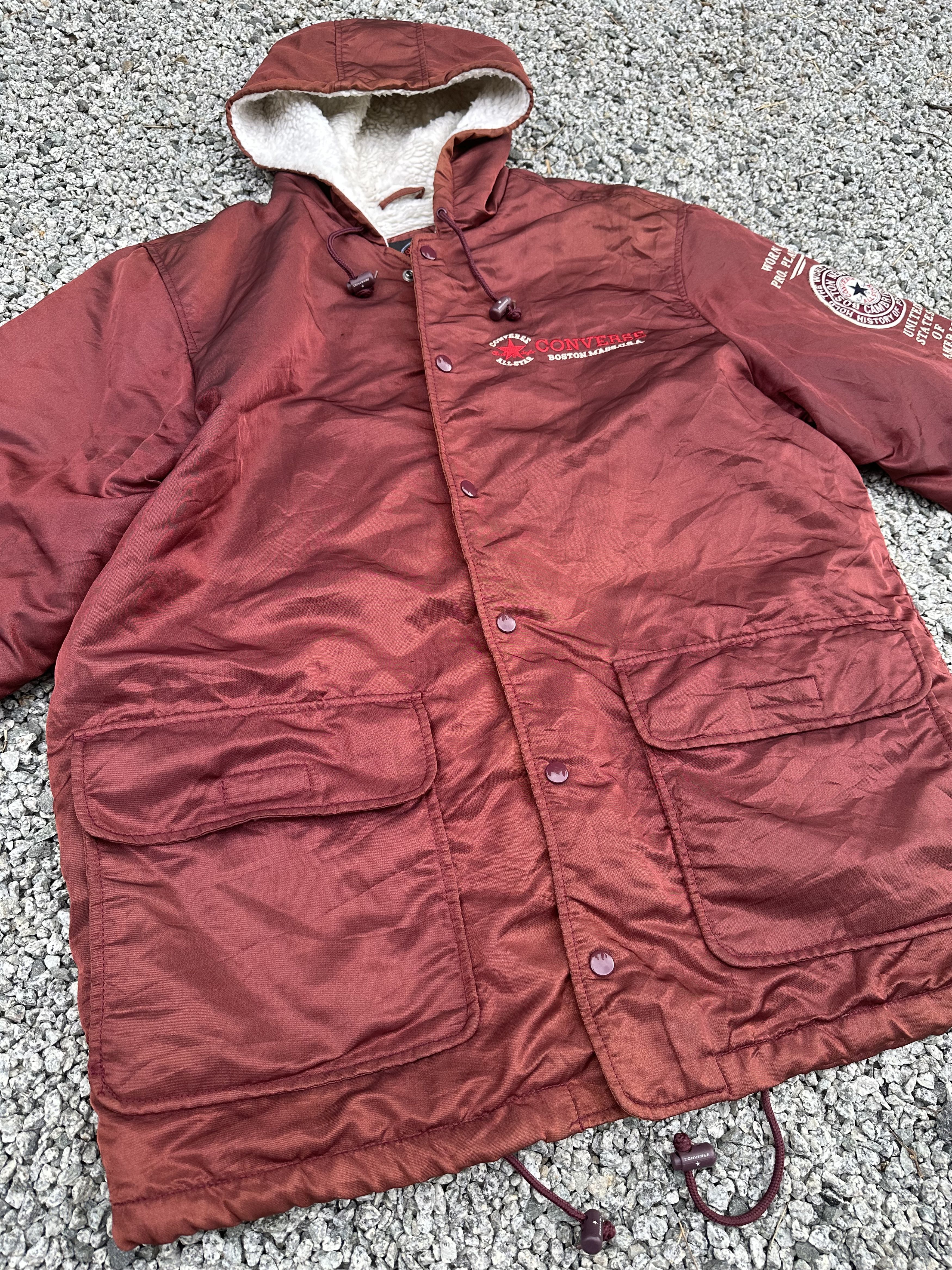 Converse Vtg 80s All Star Converse Chuck Taylor Boston Bomber Jacket Size US L / EU 52-54 / 3 - 5 Thumbnail