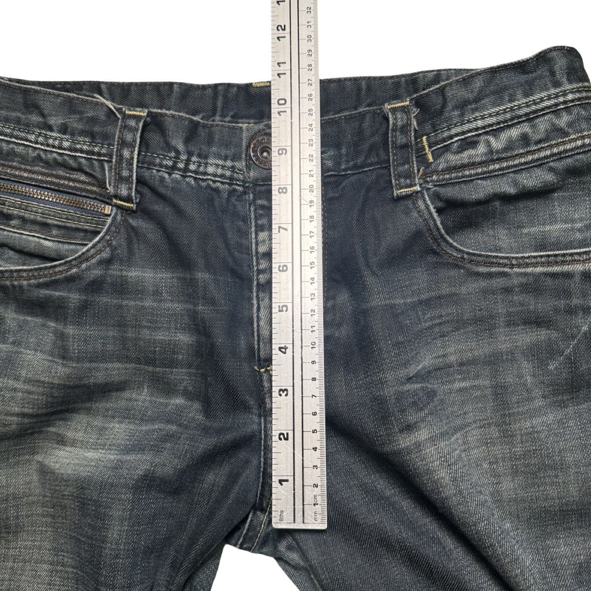 Vintage Jack & Jones Dark Wash Bootcut Denim Jeans Low Rise 34 X 30 Size US 34 / EU 50 - 5 Thumbnail