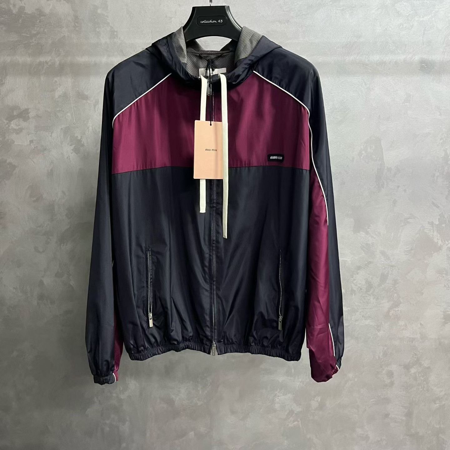 Miu Miu Miu Miu Striped Oversized Blue Jacket us_2 Women Size XS / US 0-2 / IT 36-38 - 1 Thumbnail
