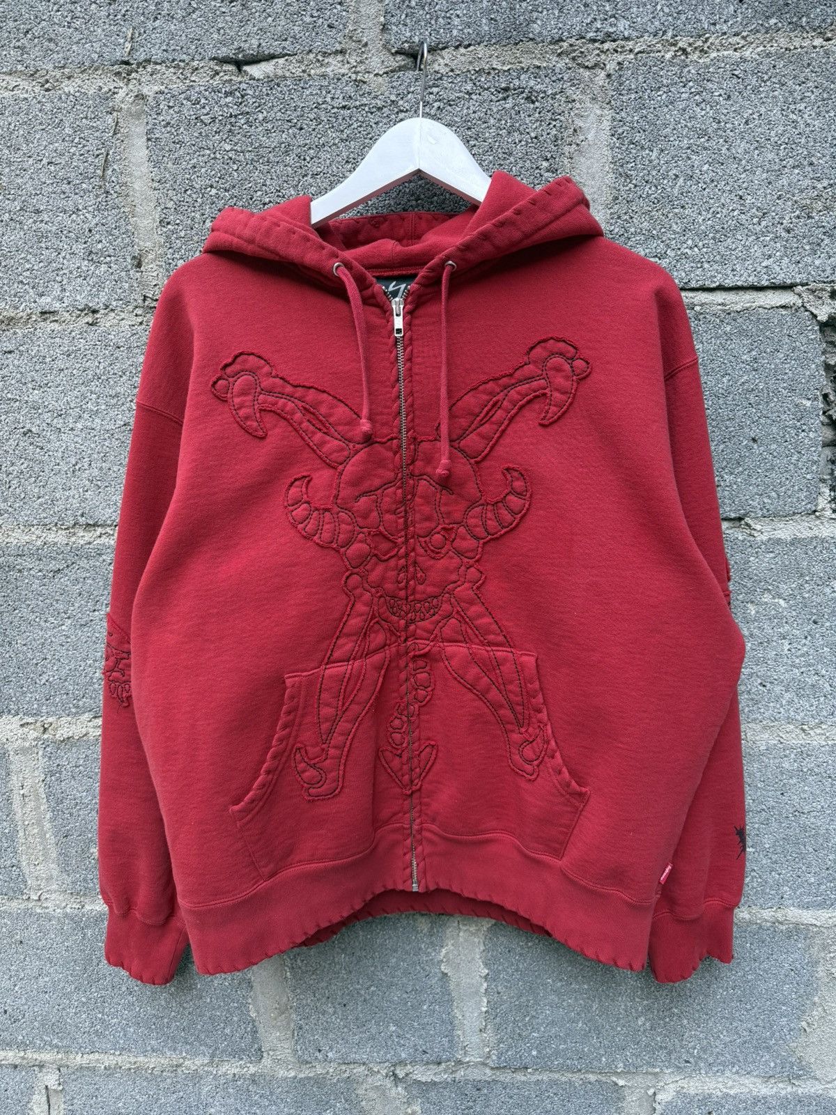 Supreme × Yohji Yamamoto Supreme Y's Skull Zip-Up Hoodie | Grailed