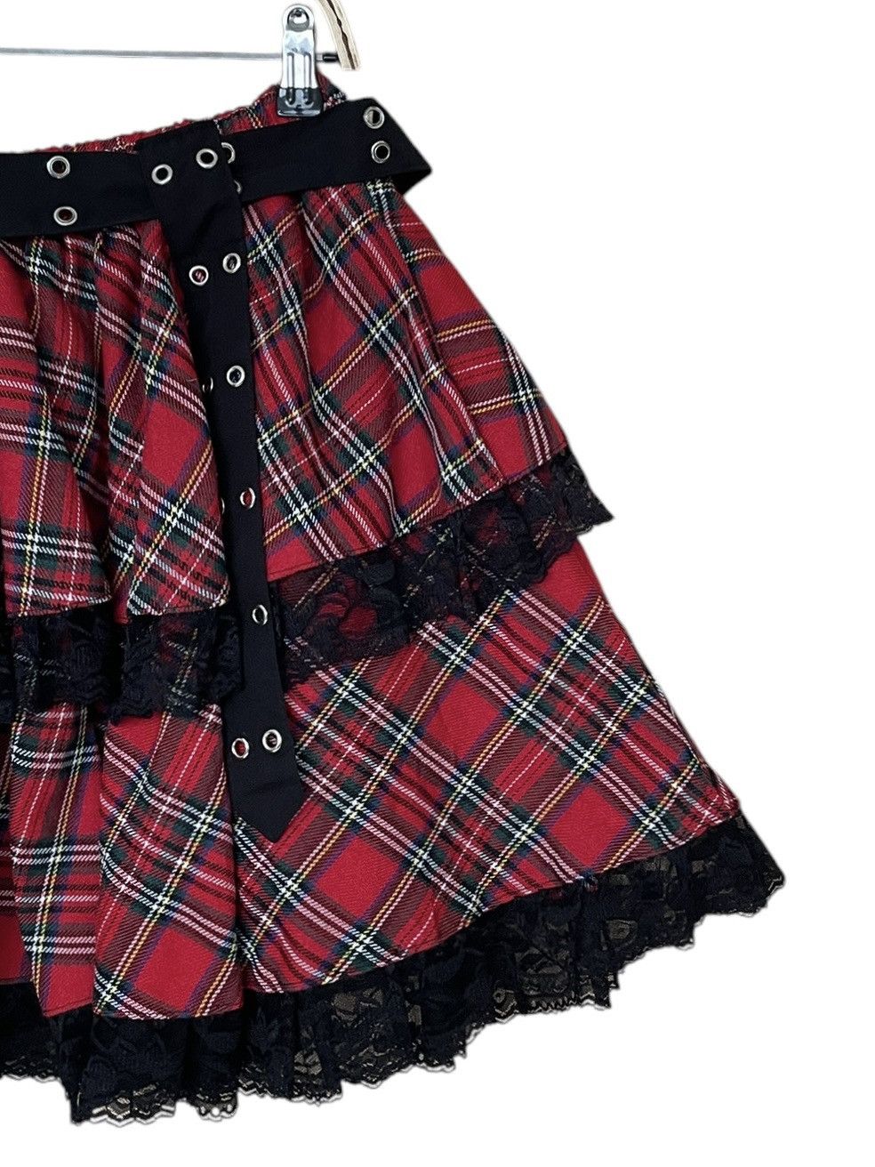 Japanese Brand × Seditionaries × Vintage Vintage Japanese Brand Gloomy Acdcray Bondage Skirt 1990s Size 22" - 6 Thumbnail