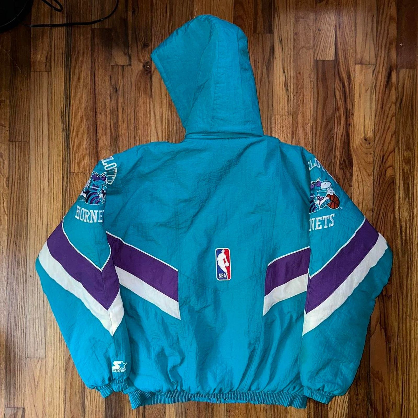 NBA × Starter Vintage 90s Starter Charlotte Hornets Full Zip