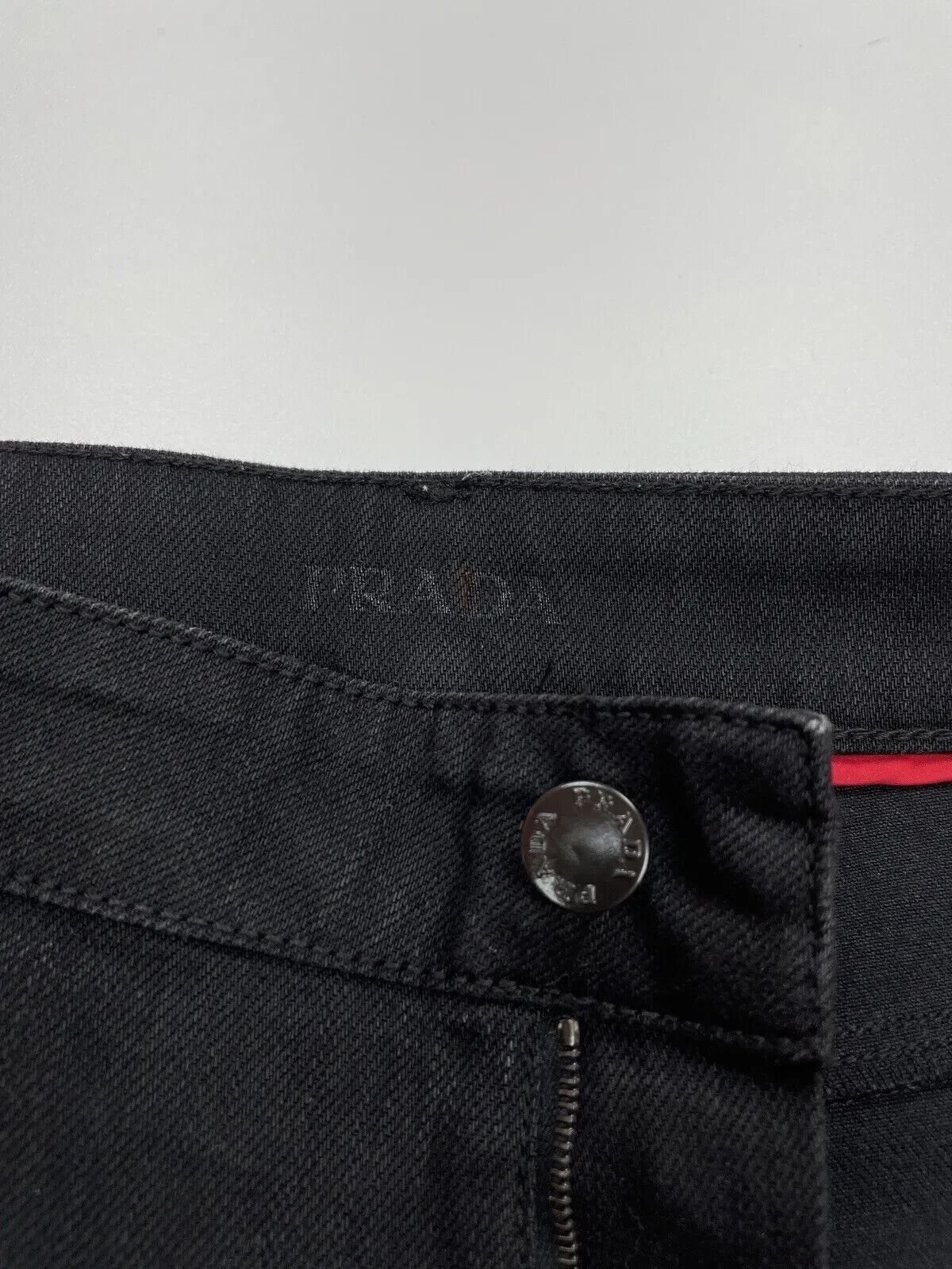 Prada PRADA Mens Tapered Jeans Black Denim Classic Trousers Basic Size US 31 - 8 Thumbnail