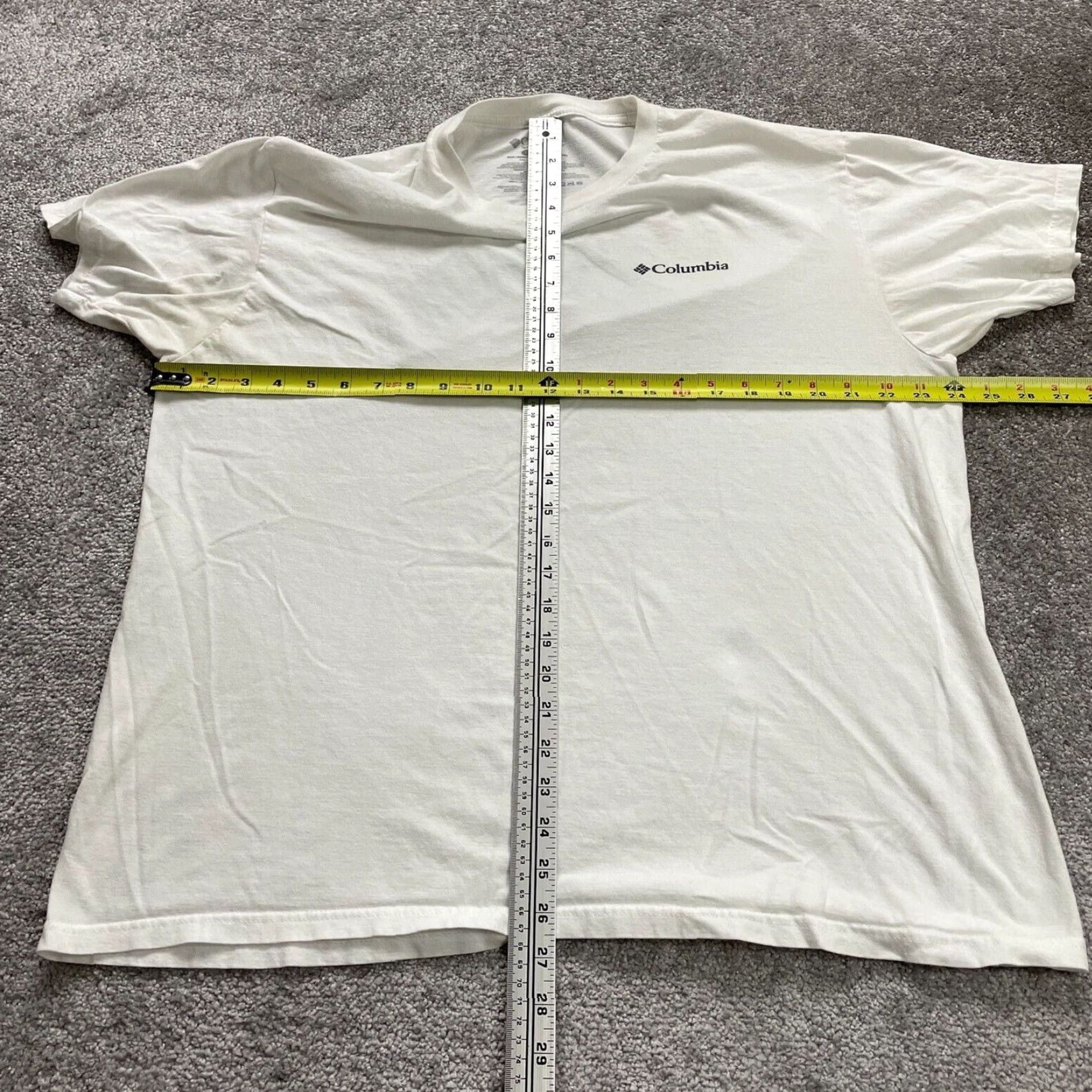 Vintage COLUMBIA Graphic T-Shirt Mens XL White Cotton Crew Neck Short Sleeve Casual Outdoor Size US XL / EU 56 / 4 - 6 Thumbnail