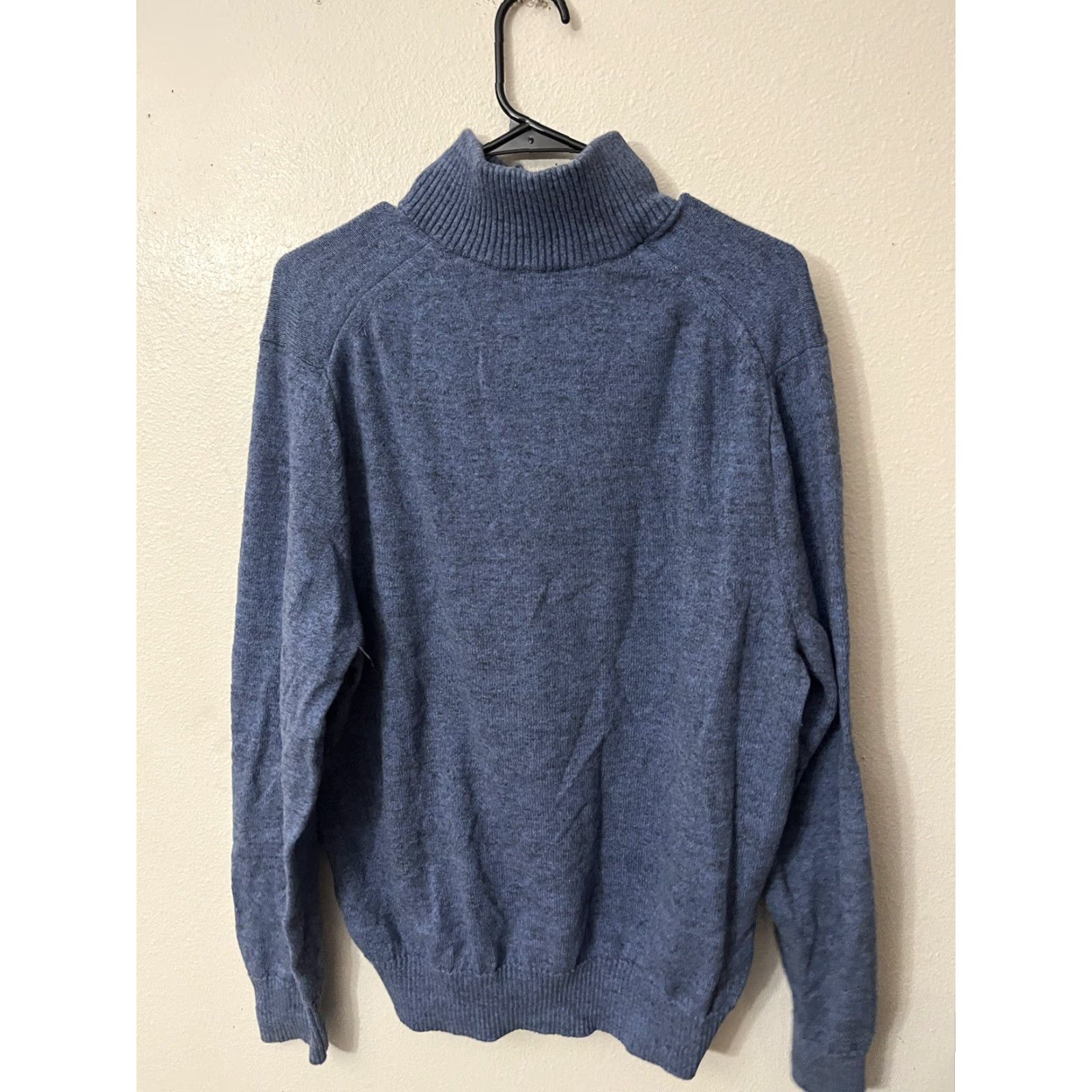 Gap VINTAGE GAP Sweater Mens Design & Crafted 2XL 1/4 Zip Cotton Long Sleeve Knit Blue Mock Neck Pullover Casual Travel All Seasons Regular Mens Size US XXL / EU 58 / 5 - 3 Thumbnail