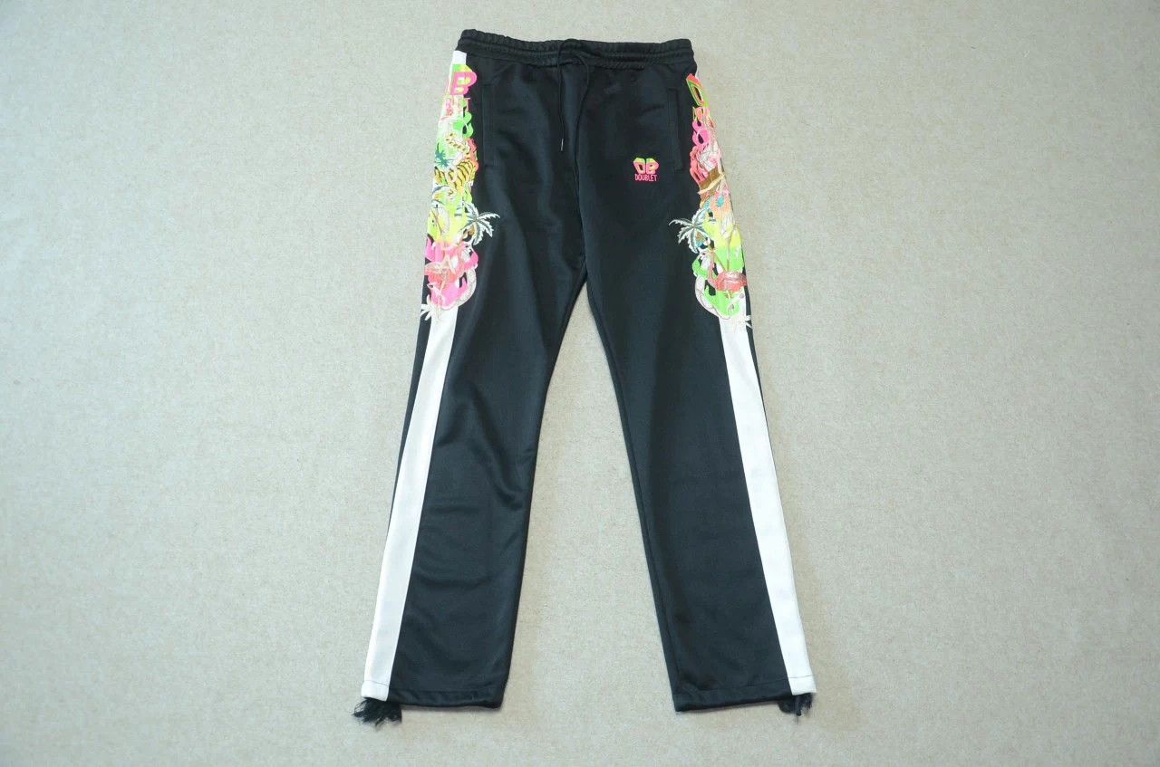 Doublet Doublet Black Large Embroidered Sweatpants Size S Size 27" / US 4 / IT 40 - 1 Thumbnail