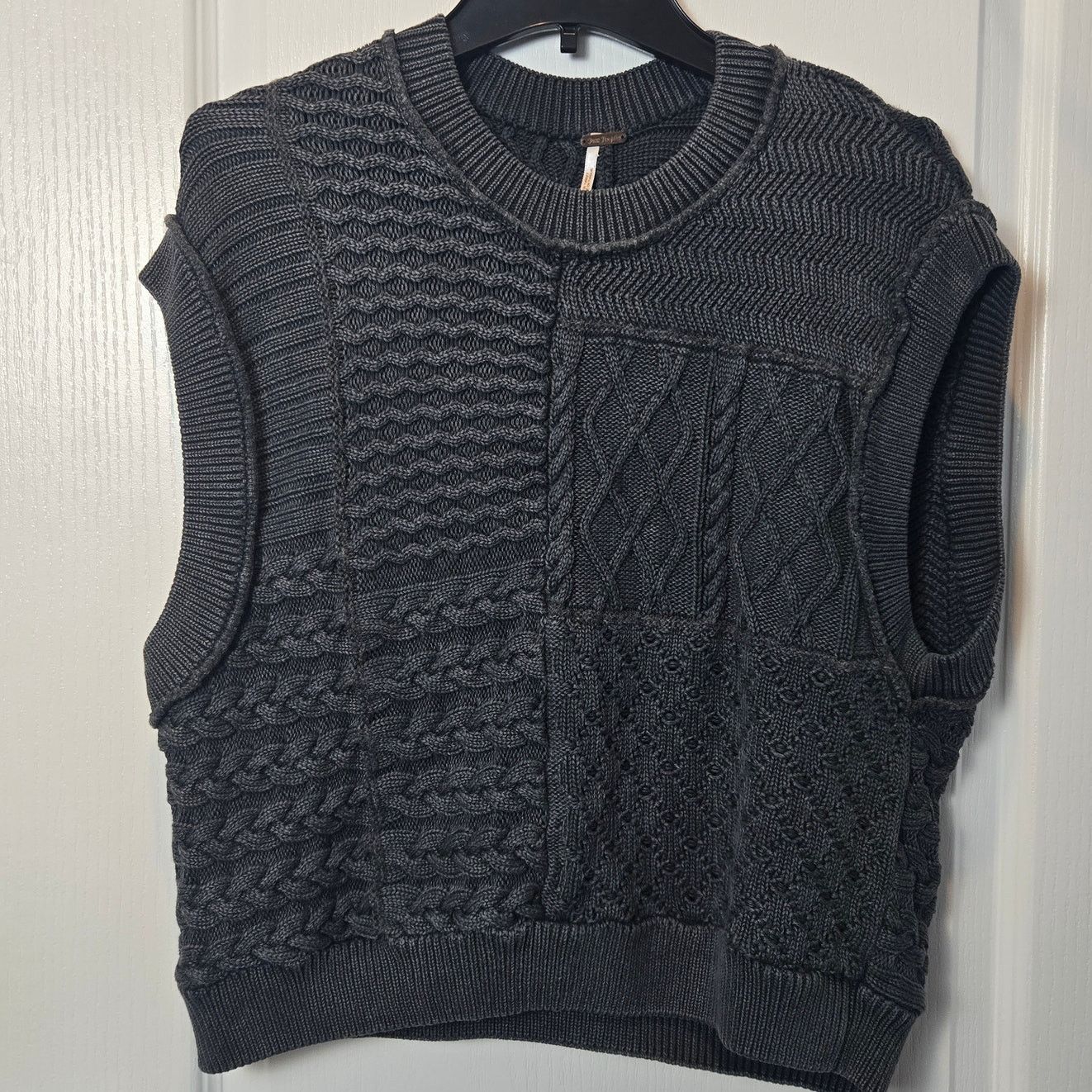 Free People Free People Take the Plunge sweater vest sz S gray Size S / US 4 / IT 40 - 1 Thumbnail