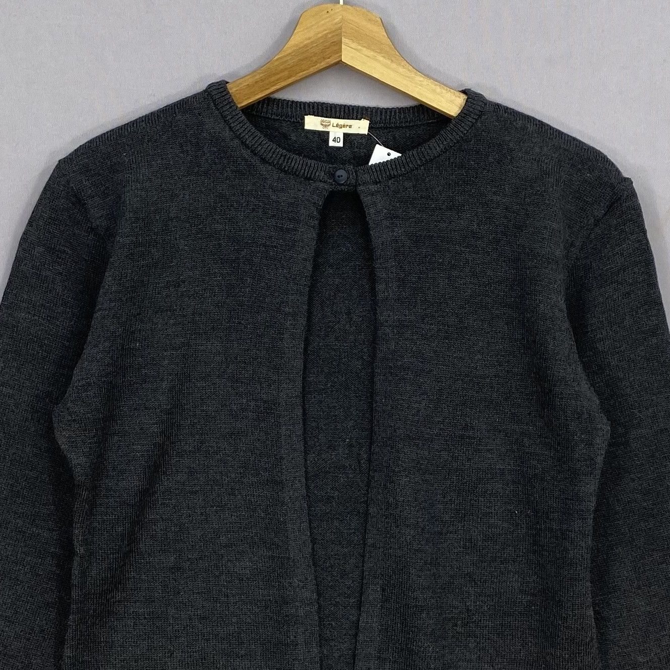 MCM Vintage 90s MCM Open Front Cardigan Knitted Wool Sweater Size XS / US 0-2 / IT 36-38 - 3 Thumbnail