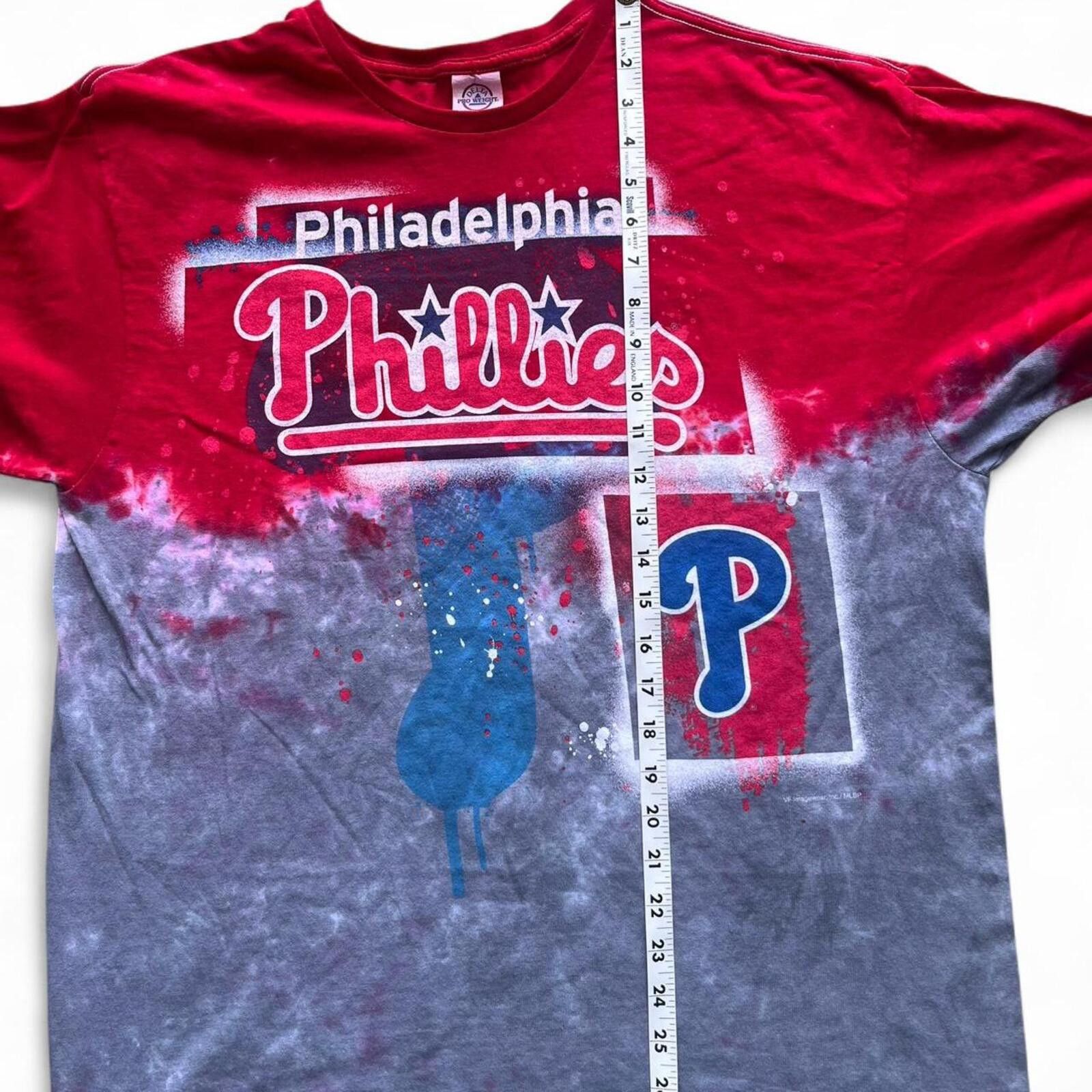 Gildan Multicolored Philadelphia Phillies Tie-Dye Graphic T-Shirt Size US L / EU 52-54 / 3 - 5 Thumbnail