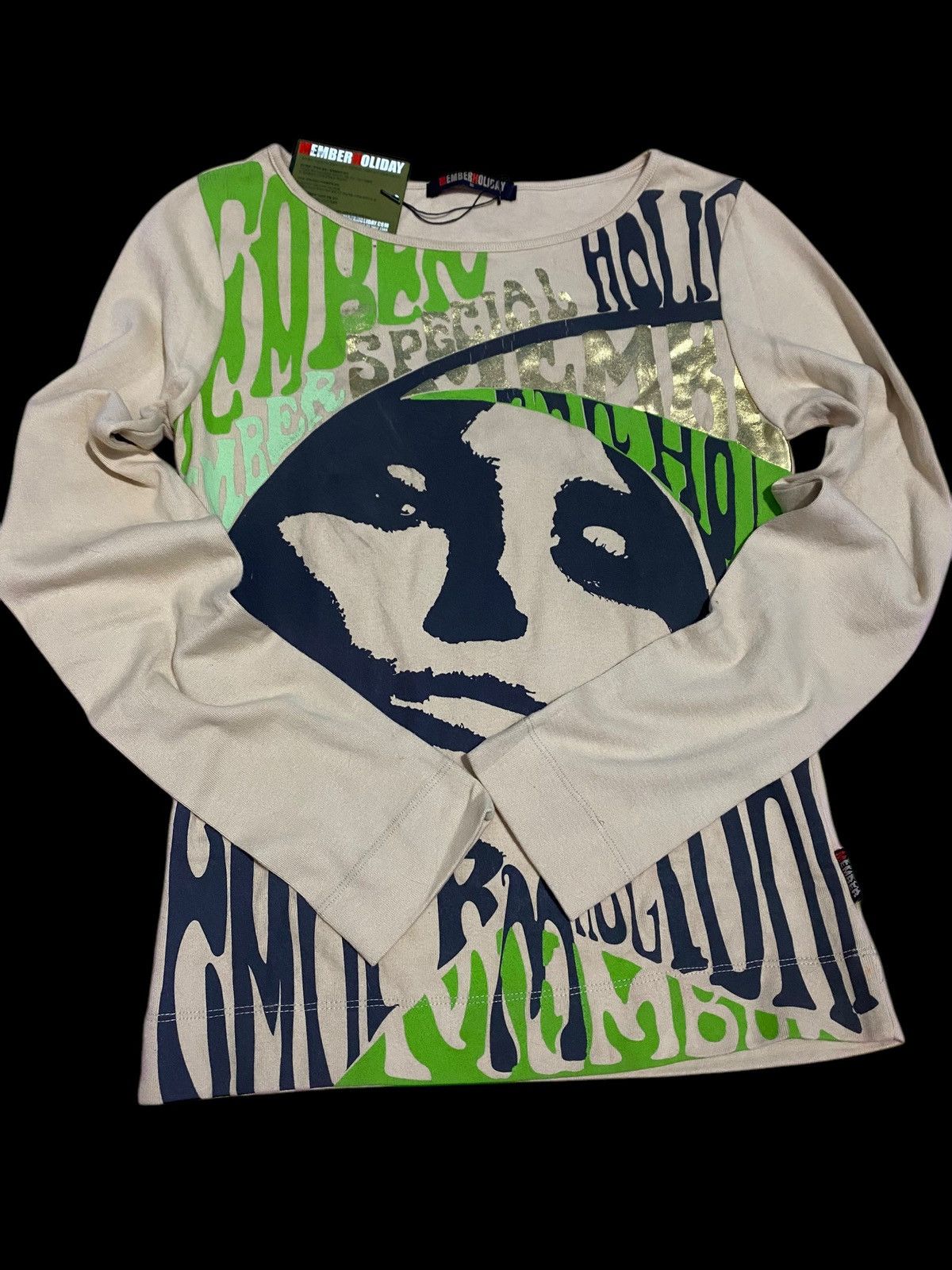If Six Was Nine × Japanese Brand × KMRii Vintage Member Holiday poem rock punk face Size US M / EU 48-50 / 2 - 3 Thumbnail