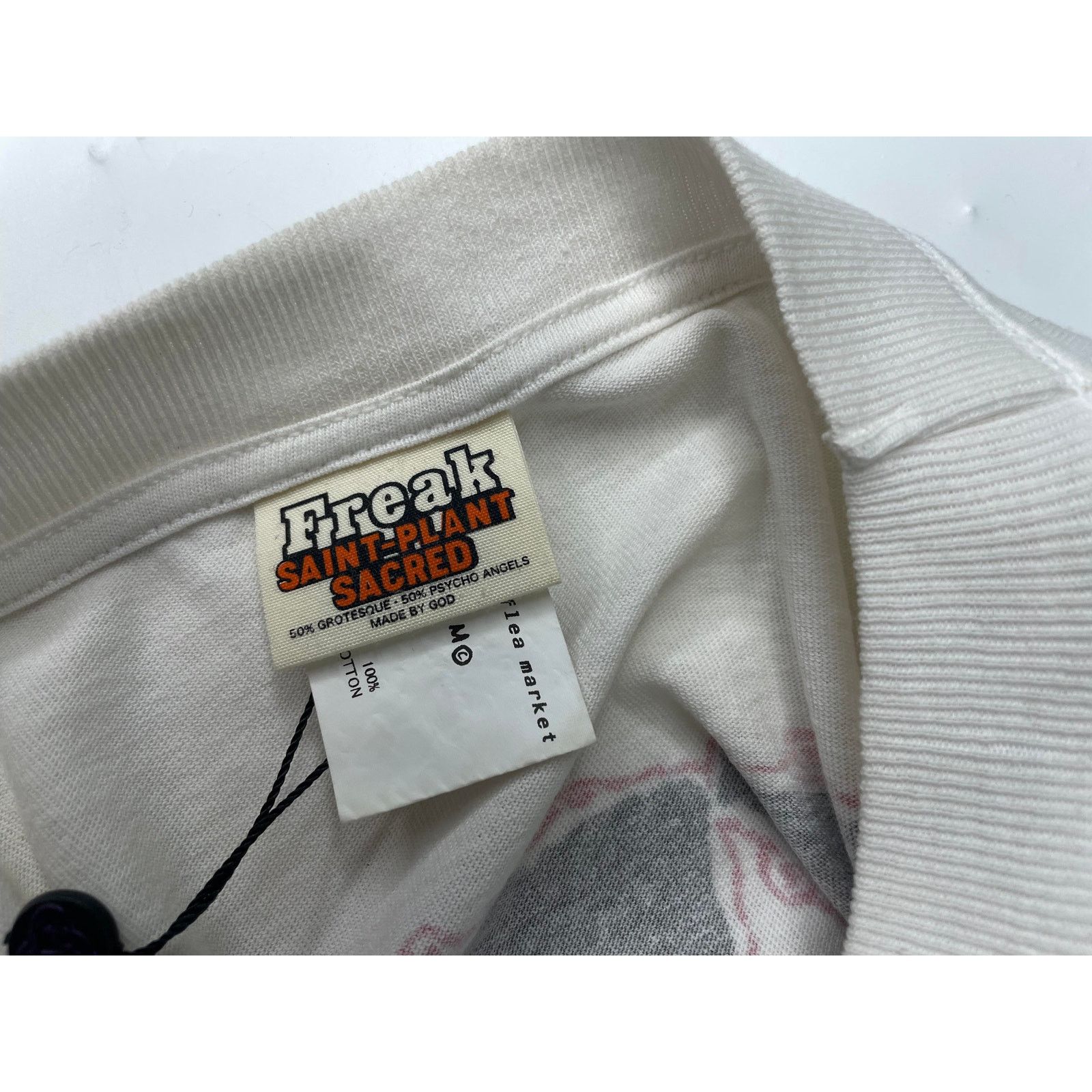Saint Michael Saint Michael 'CPFM Freak Is Sacred' White Tee Size US XXL / EU 58 / 5 - 3 Thumbnail