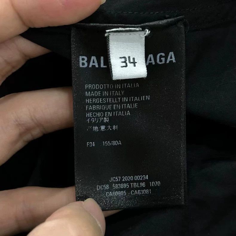 Balenciaga Balenciaga Black Long Sleeve Shirt with Print-2505 Size US S / EU 44-46 / 1 - 2 Thumbnail
