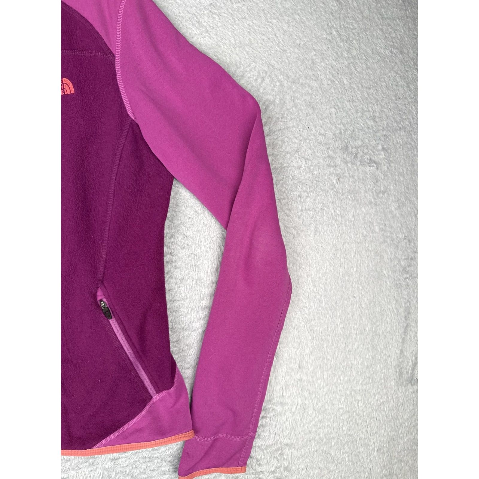 The North Face The North Face Fleece Jacket Womens Medium Pink Purple Full Zip FlashDry Jacket Size M / US 6-8 / IT 42-44 - 2 Thumbnail