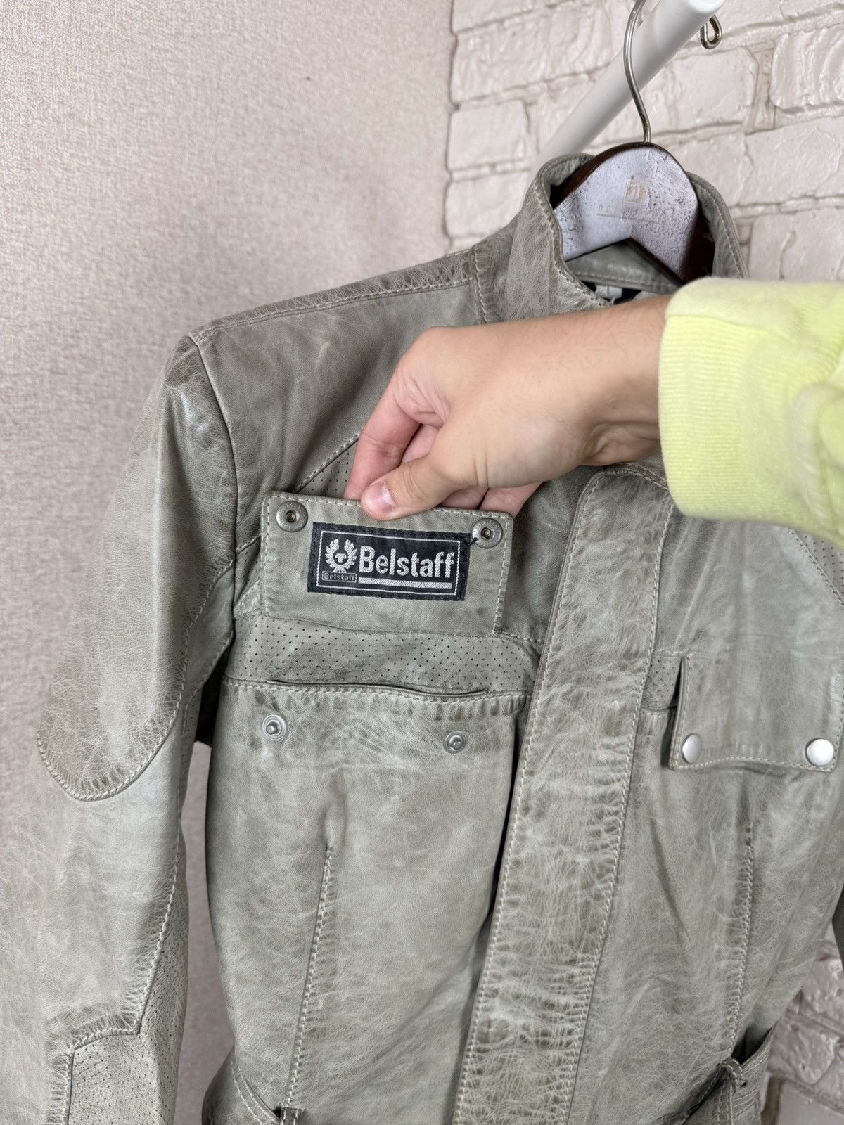 Belstaff Belstaff Trialmaster Gold Label Motorcycle Leather Jacket Size L / US 10 / IT 46 - 14 Thumbnail