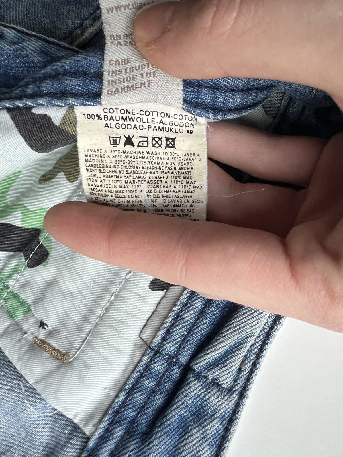 Diesel DIESEL ONIJO 0071G “Paint Splatter” Archive Denim – W34 L32, Size US 34 / EU 50 - 11 Thumbnail