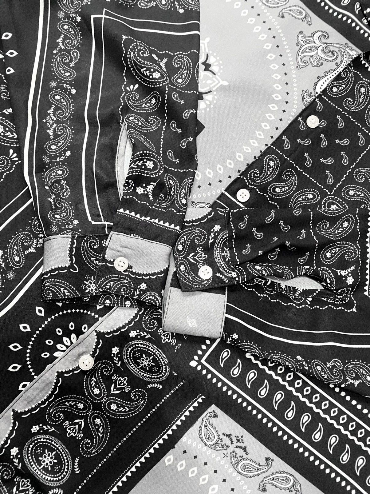 NANO universe NANO UNIVERSE PAISLEY OPEN COLLAR SHIRT Size US M / EU 48-50 / 2 - 6 Thumbnail