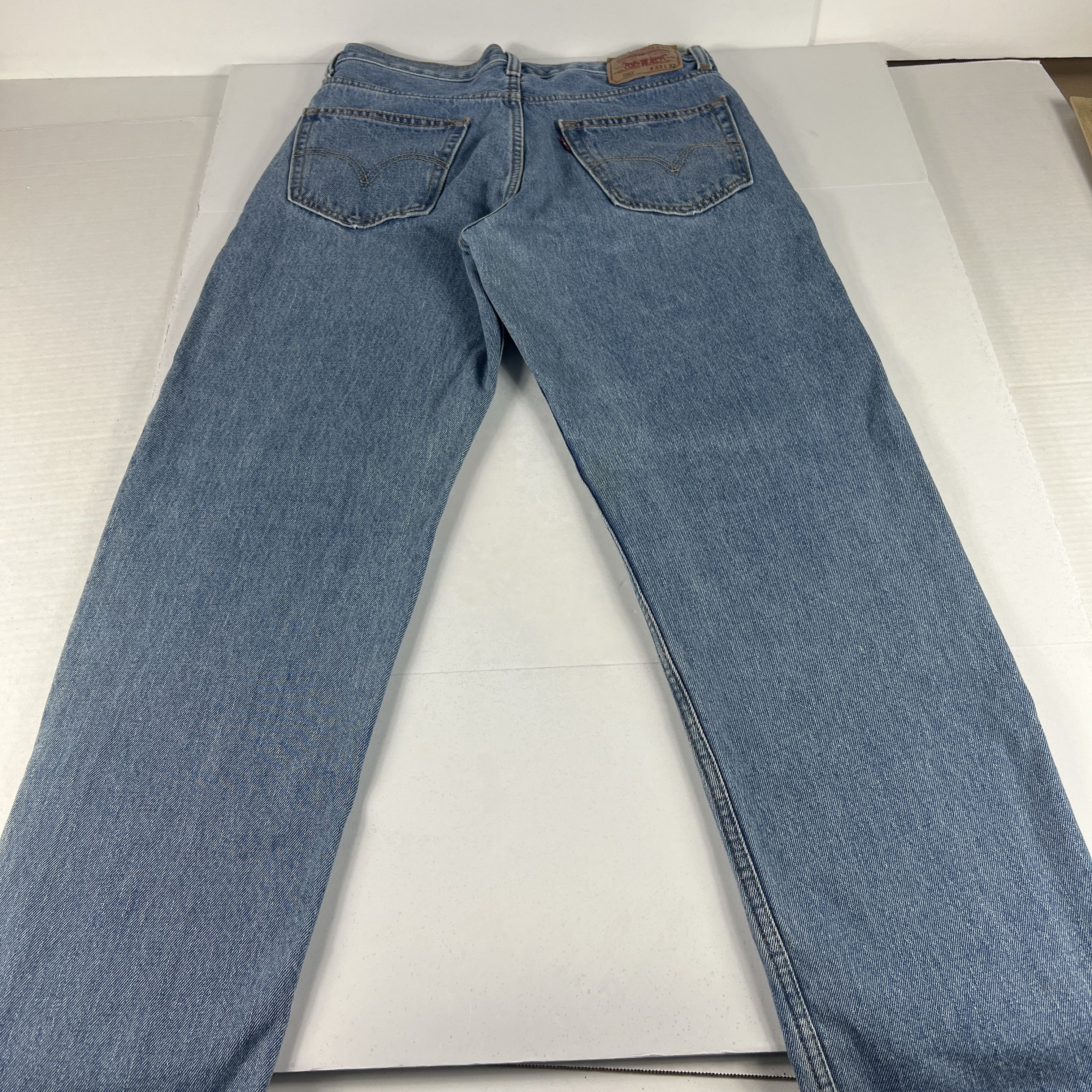 Levi's Levi's Jeans 550 Relaxed Straight Blue Faded Denim Size US 33 - 10 Thumbnail