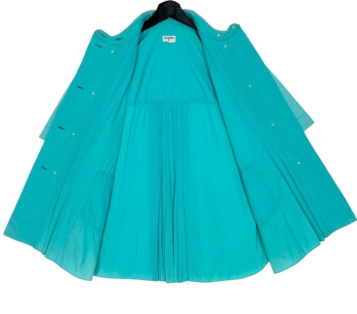 Chanel × Vintage Vintage Chanel Pleated Short Sleeve Women Light Jacket Size L / US 10 / IT 46 - 9 Thumbnail
