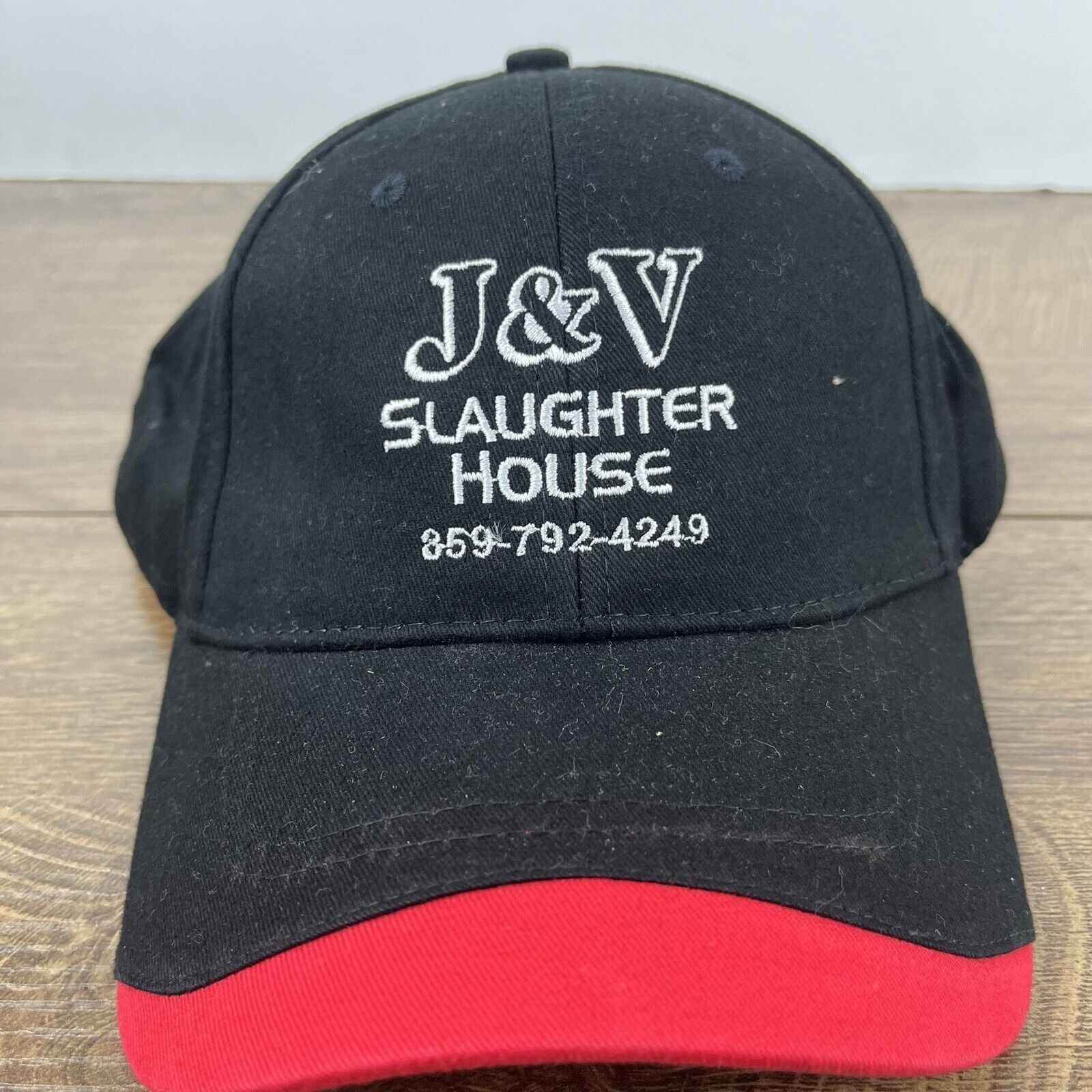 Other JV Slaughter House Hat J&V Black Cap Hat Adjustable Hat Blac Size ONE SIZE - 5 Thumbnail