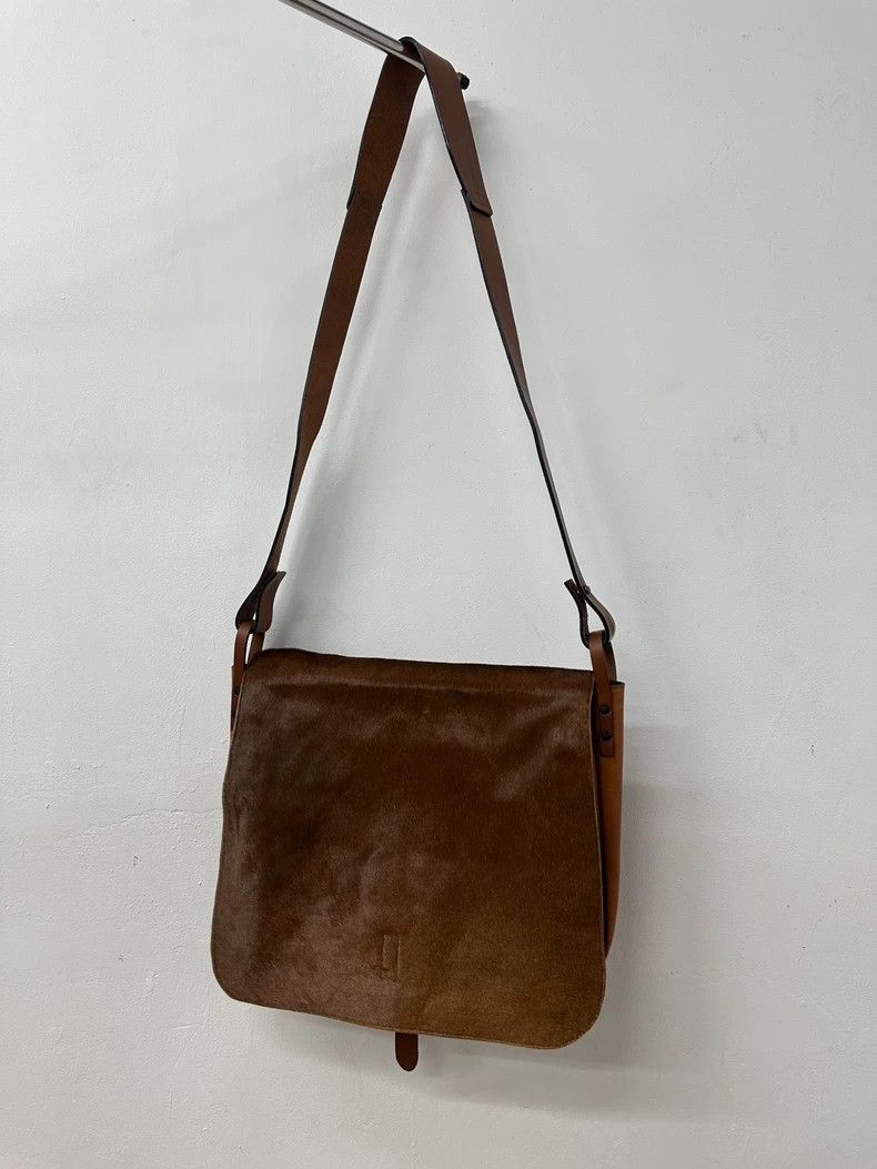 Dries Van Noten Dries van noten Horse hair leather briefcase cross body bag Size ONE SIZE - 1 Thumbnail