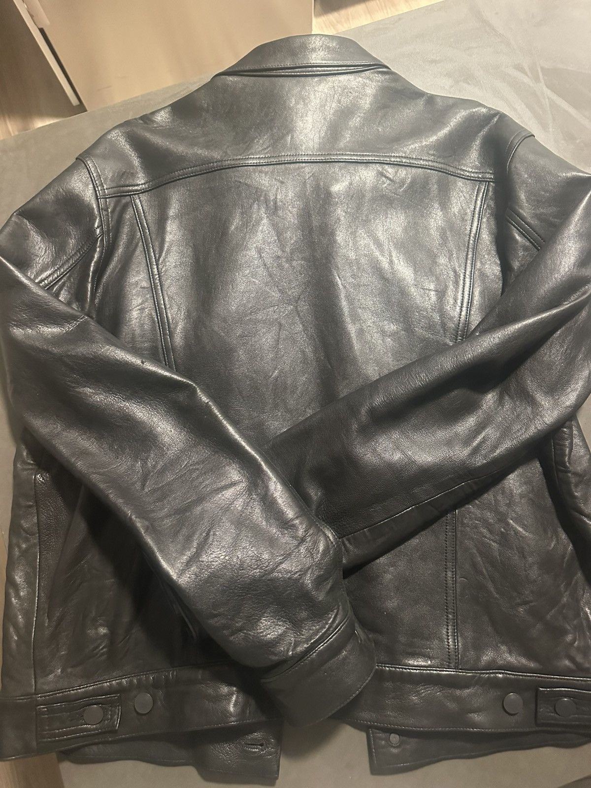 John Elliott Black Leather Jacket Size US XL / EU 56 / 4 - 3 Thumbnail